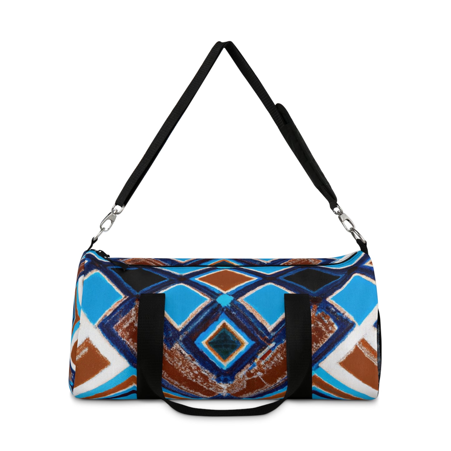 Harriett Walkerwood - Geometric Pattern Duffel Travel Gym Luggage Bag