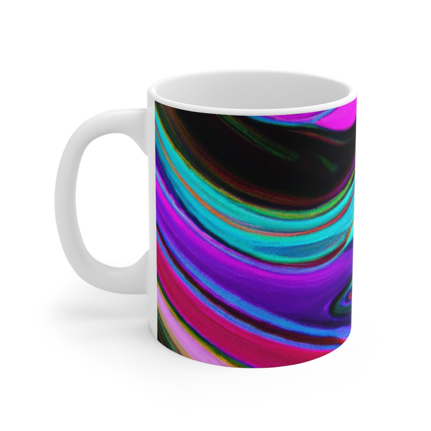 Barista Bob's Roasting Company - Psychedelic Coffee Cup Mug 11 Ounce