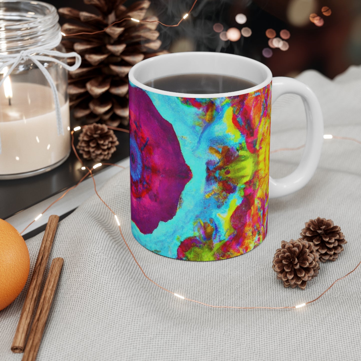 Jenny's Java - Psychedelic Coffee Cup Mug 11 Ounce