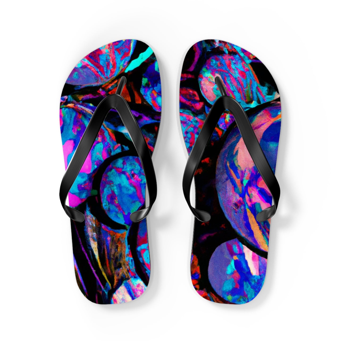 Caroline Craddock - Psychedelic Trippy Flip Flop Beach Sandals