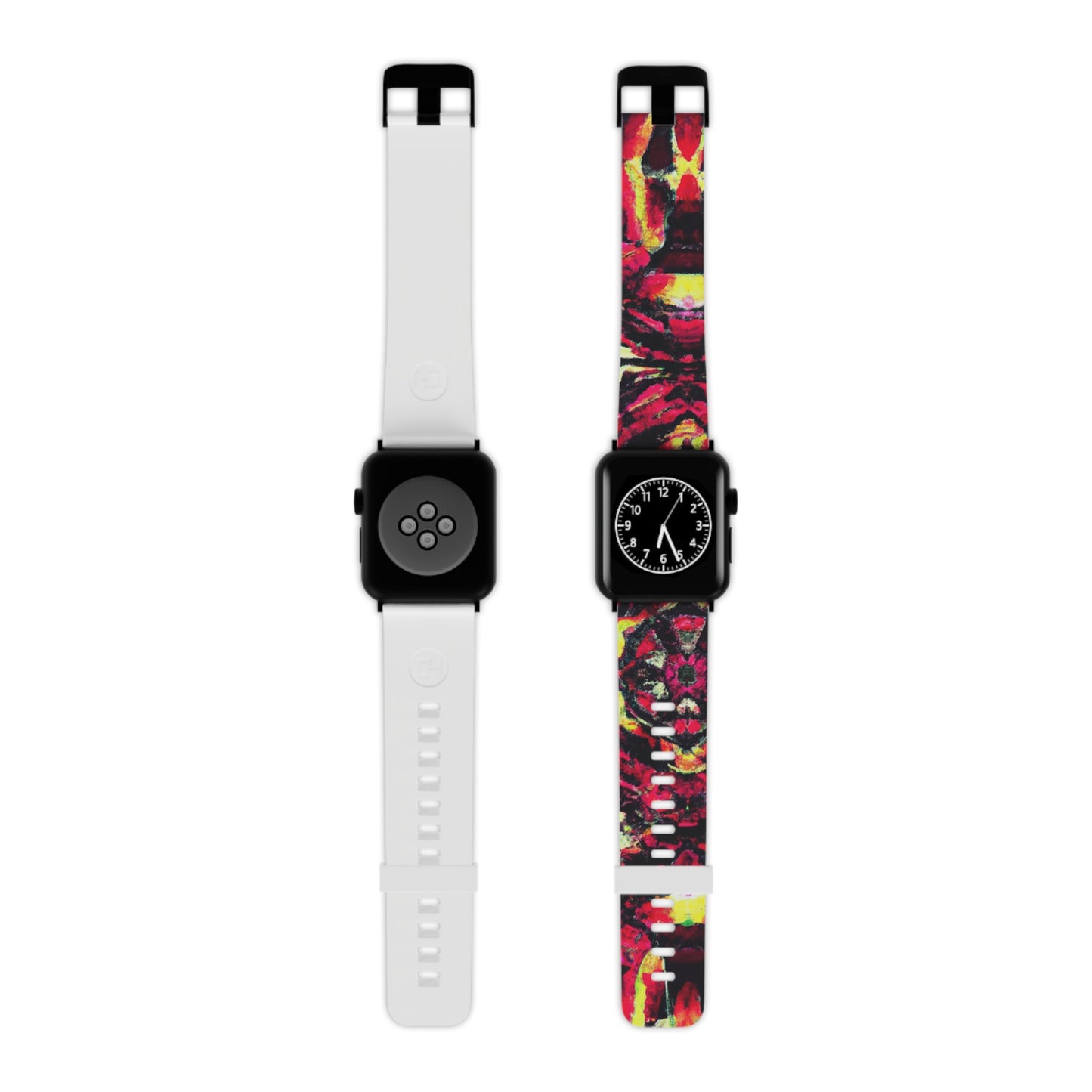 Clara Whitefield - Trippy Hippy Boho Psychedelic Apple Wrist Watch Band