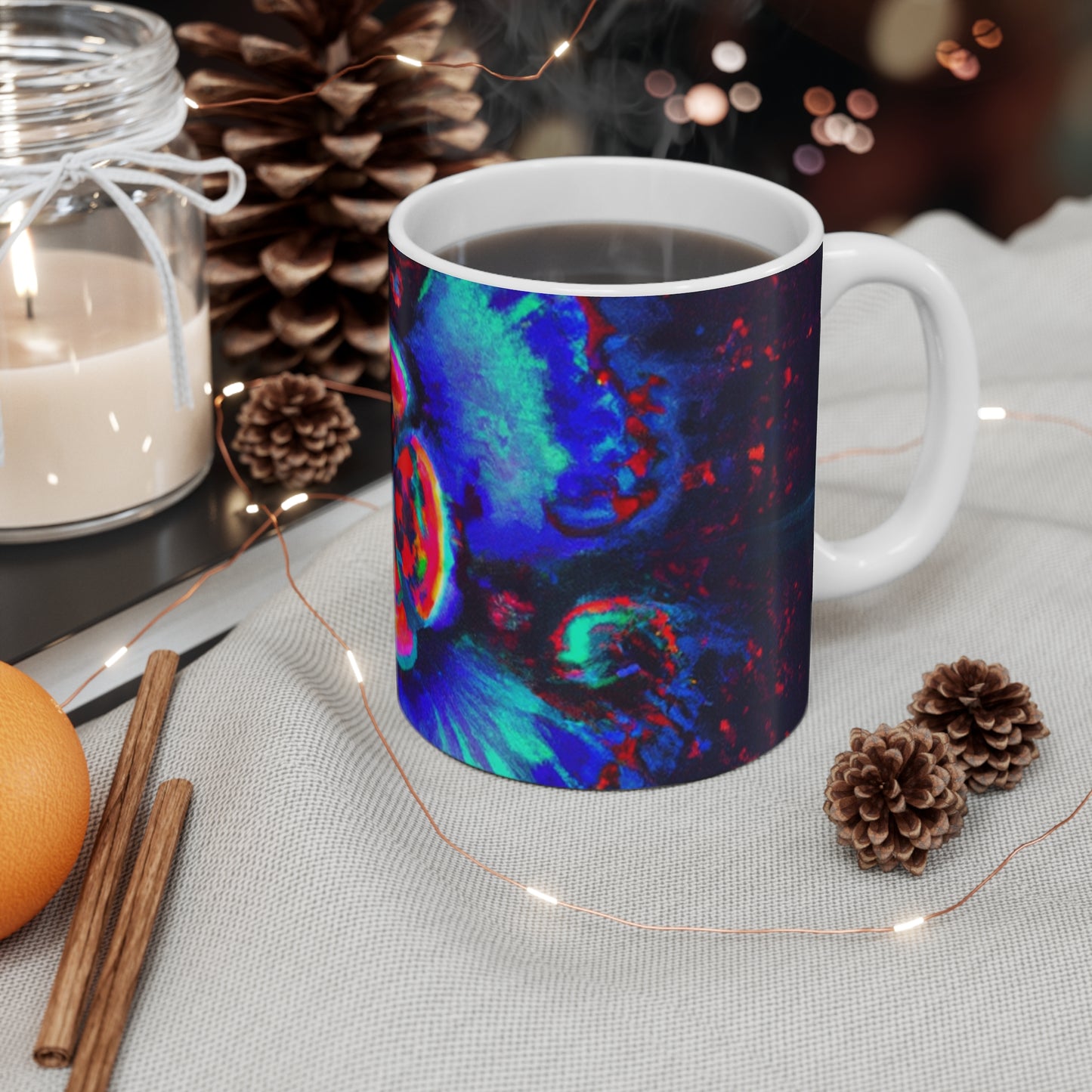 Percy Pip's Percolated Pulchritude - Psychedelic Coffee Cup Mug 11 Ounce