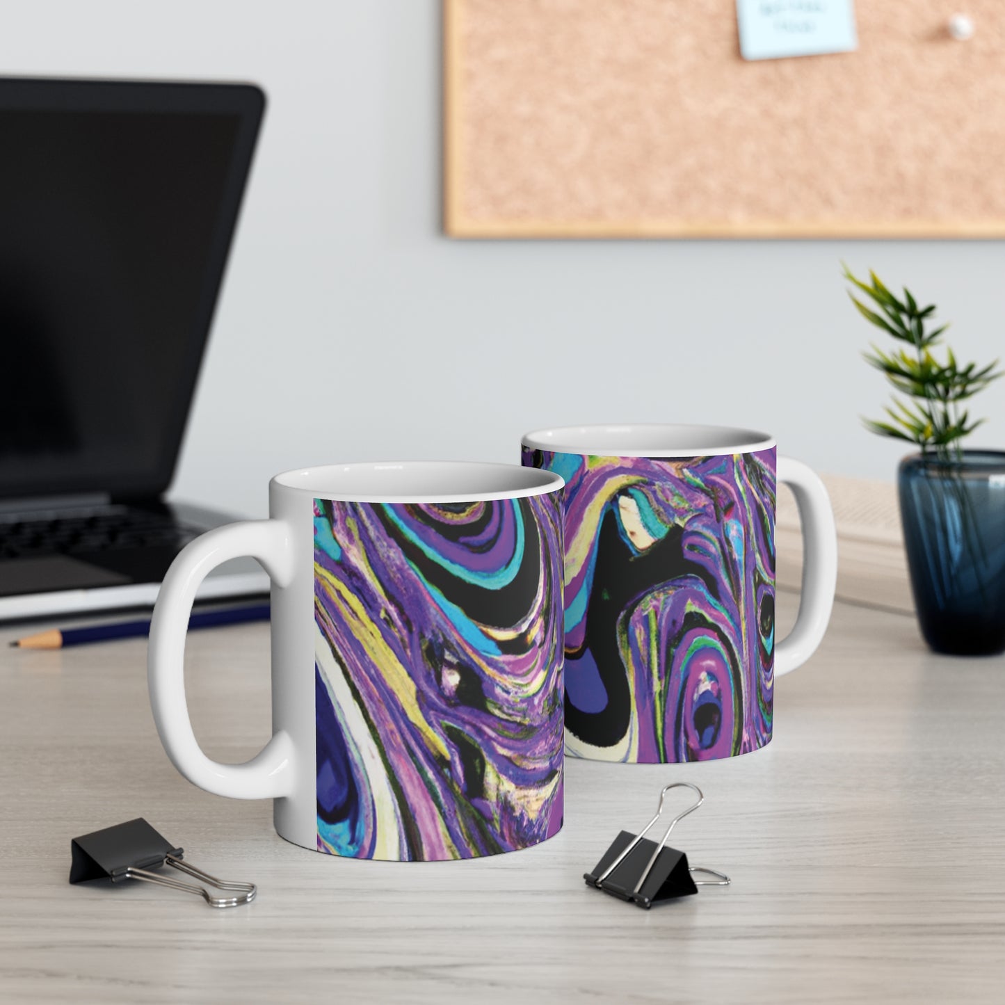 Java Joe's - Psychedelic Coffee Cup Mug 11 Ounce