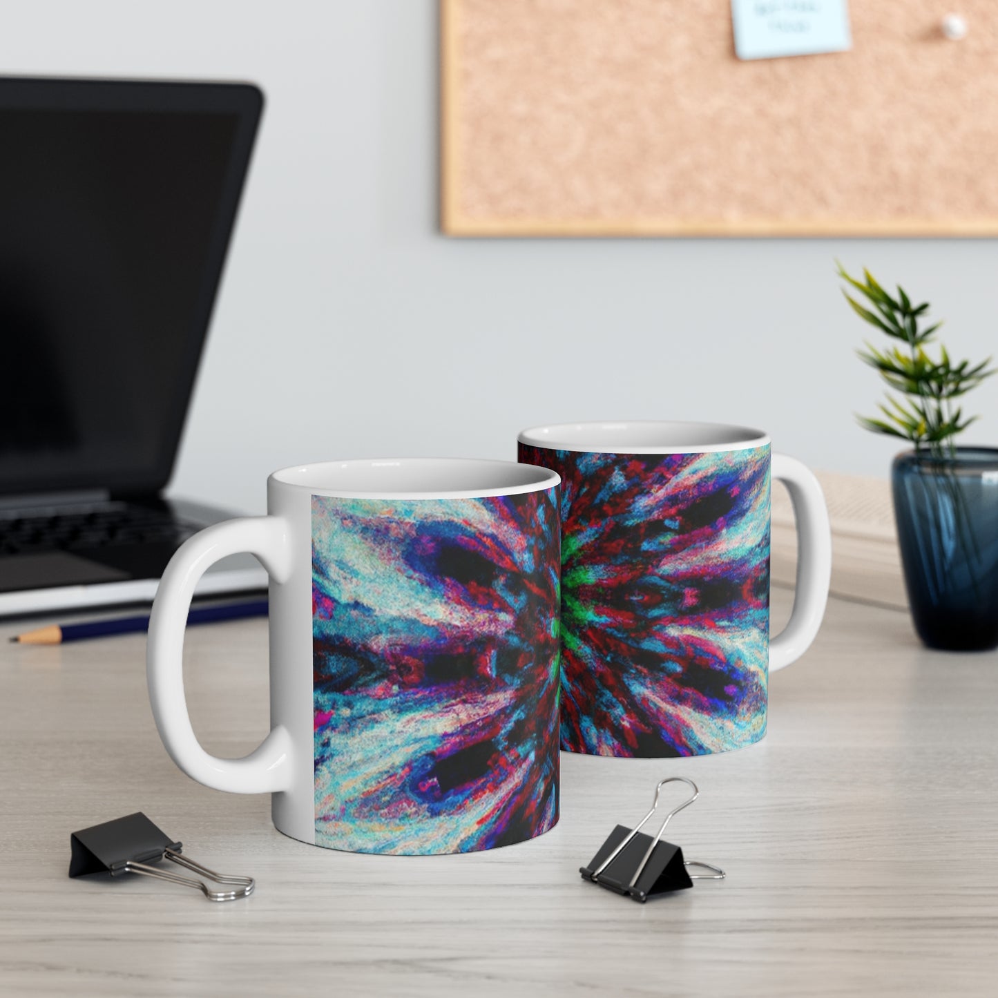 Joe's Java - Psychedelic Coffee Cup Mug 11 Ounce