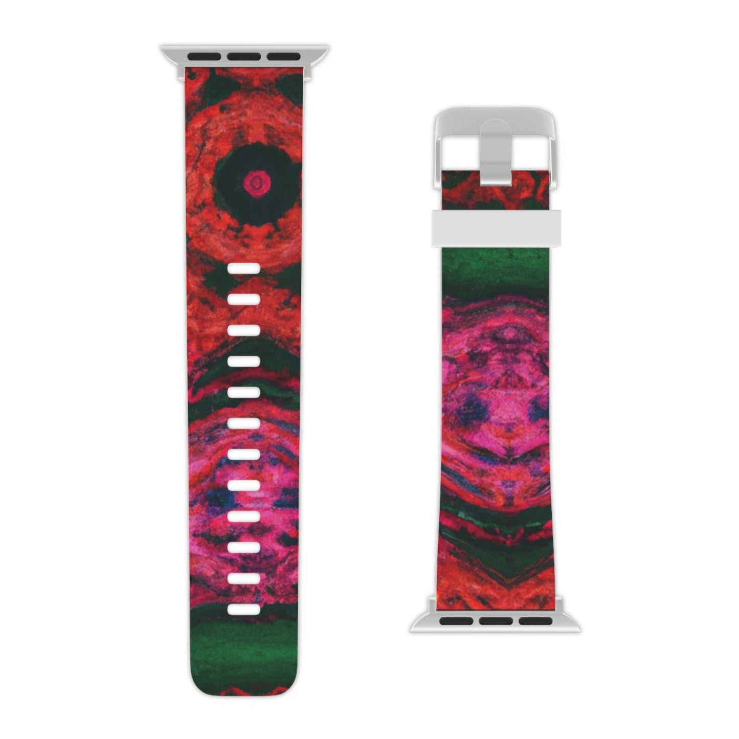 Adelaide Miller - Trippy Hippy Boho Psychedelic Apple Wrist Watch Band