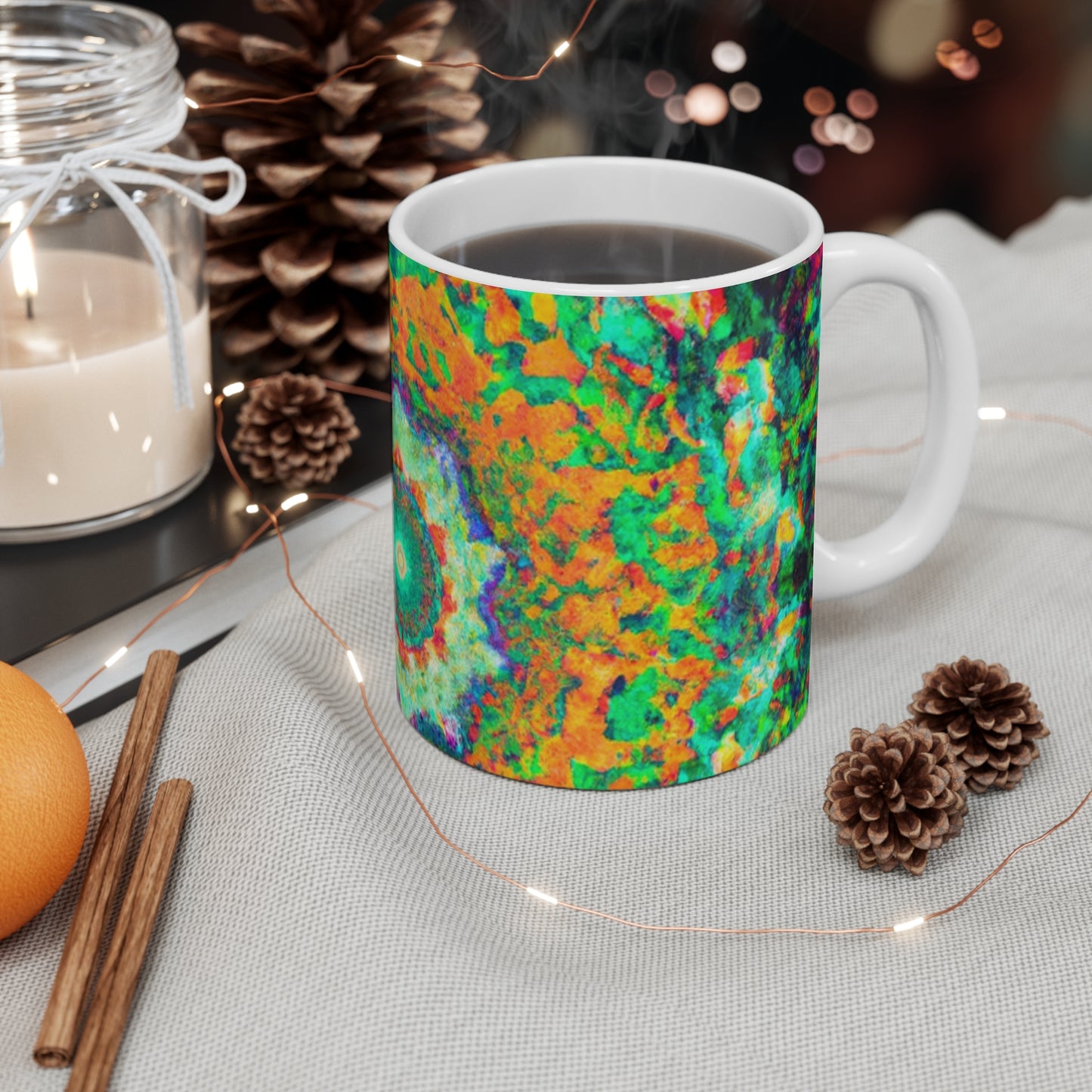 Jo's Java - Psychedelic Coffee Cup Mug 11 Ounce