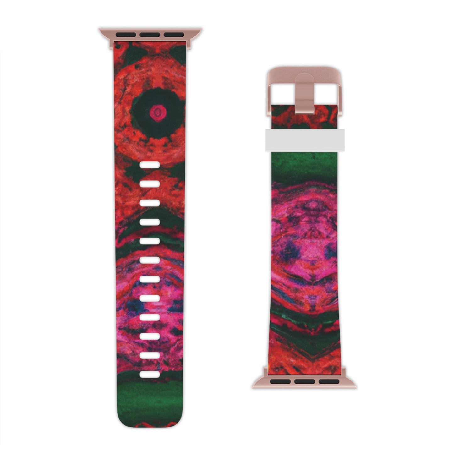 Adelaide Miller - Trippy Hippy Boho Psychedelic Apple Wrist Watch Band