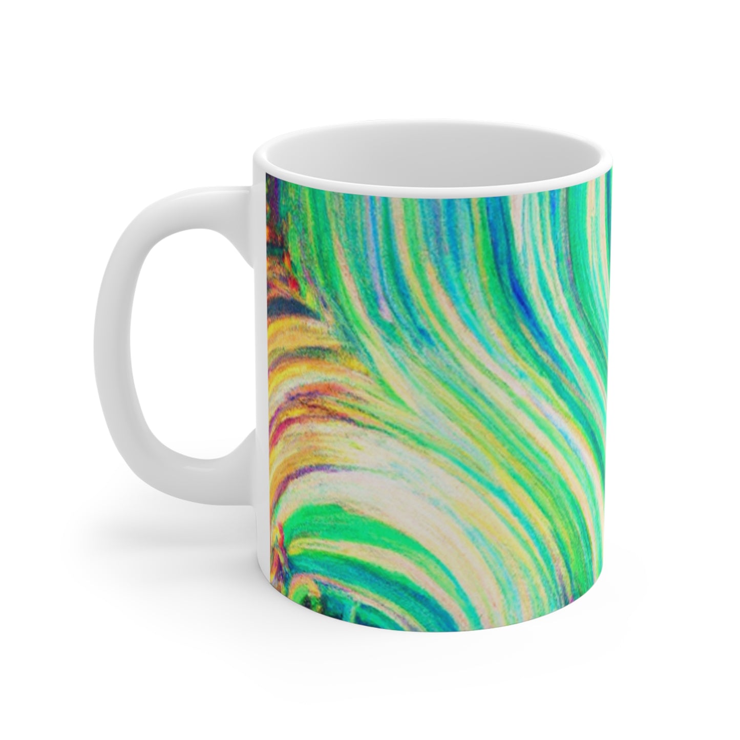 Celia's Classic Coffee Roasters - Psychedelic Coffee Cup Mug 11 Ounce