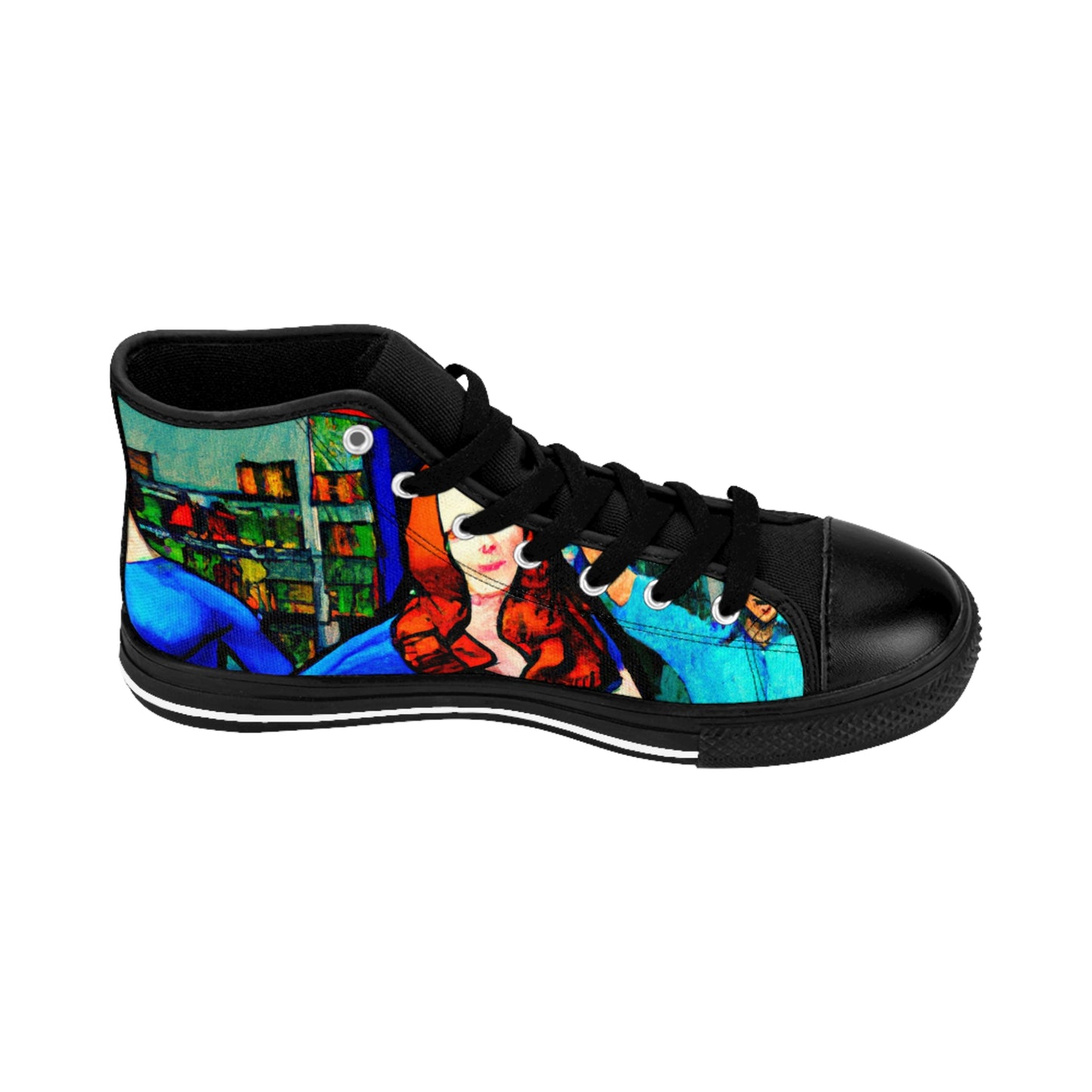 , modern or old-fashioned

Garreth de la Croix - Comic Book Hi Tops