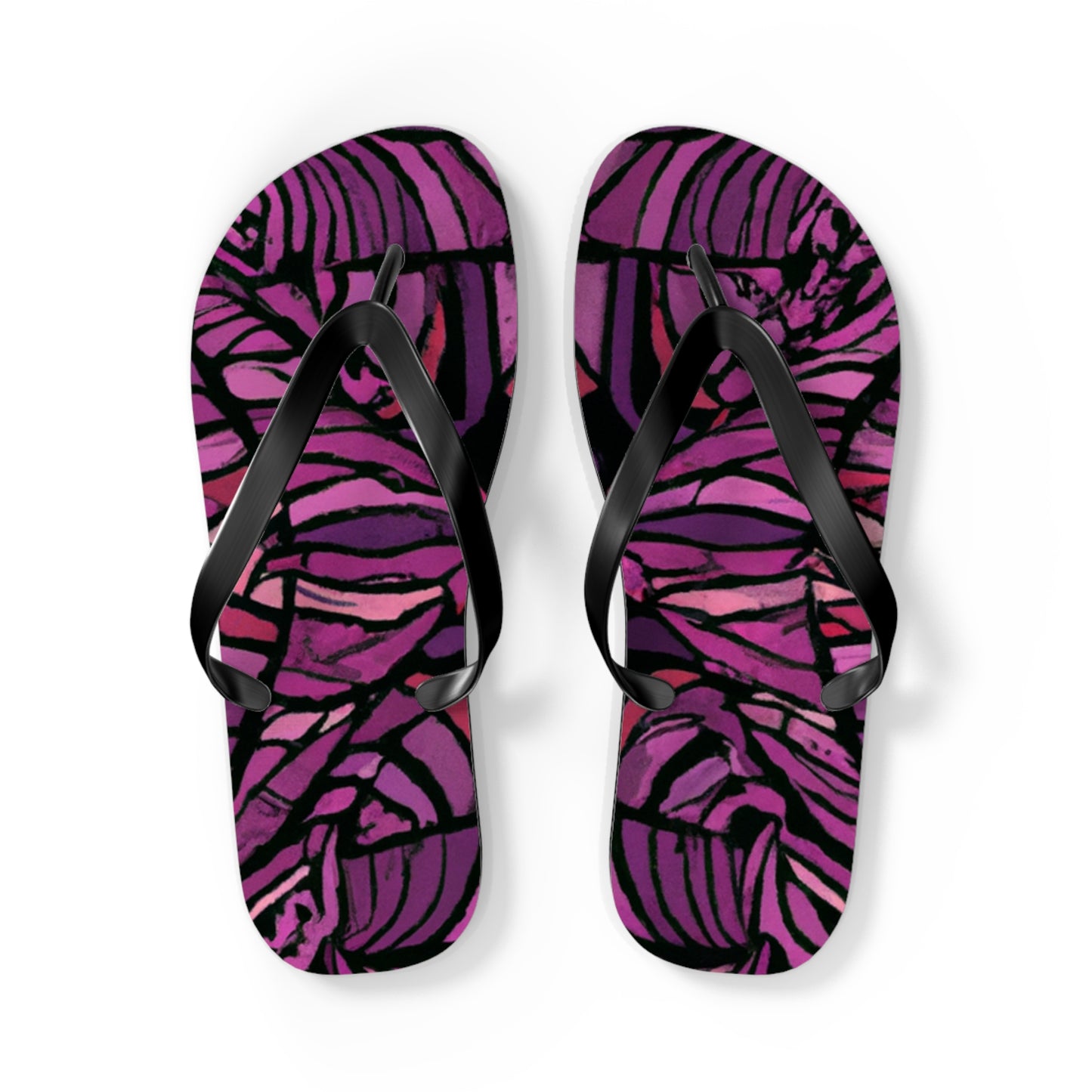 Ruthie O'Toole Shoe Emporium. - Psychedelic Trippy Flip Flop Beach Sandals