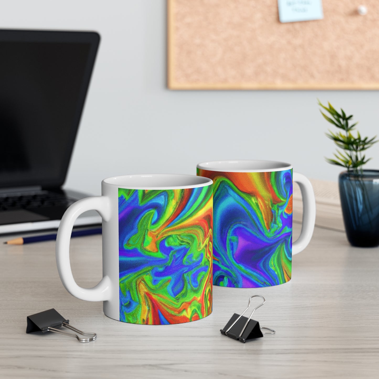 Joyful Java - Psychedelic Coffee Cup Mug 11 Ounce