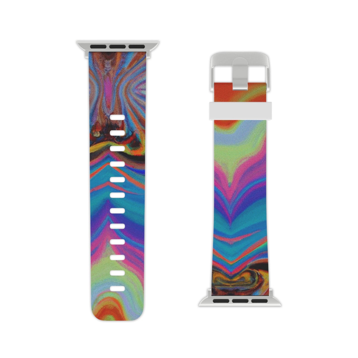 Juliette de Fleurier - Trippy Hippy Boho Psychedelic Apple Wrist Watch Band