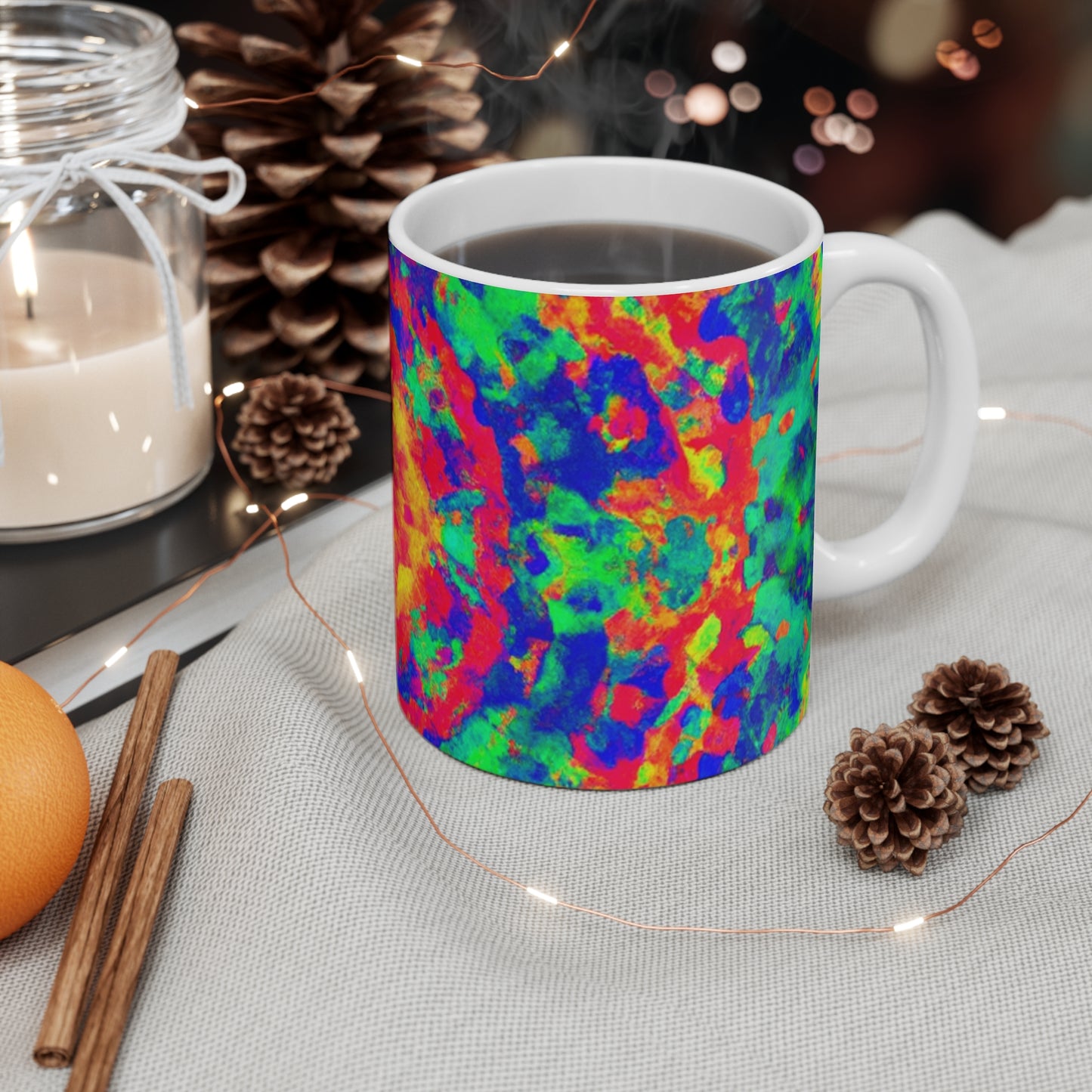 Jack's Retro Roasted Coffee - Psychedelic Coffee Cup Mug 11 Ounce