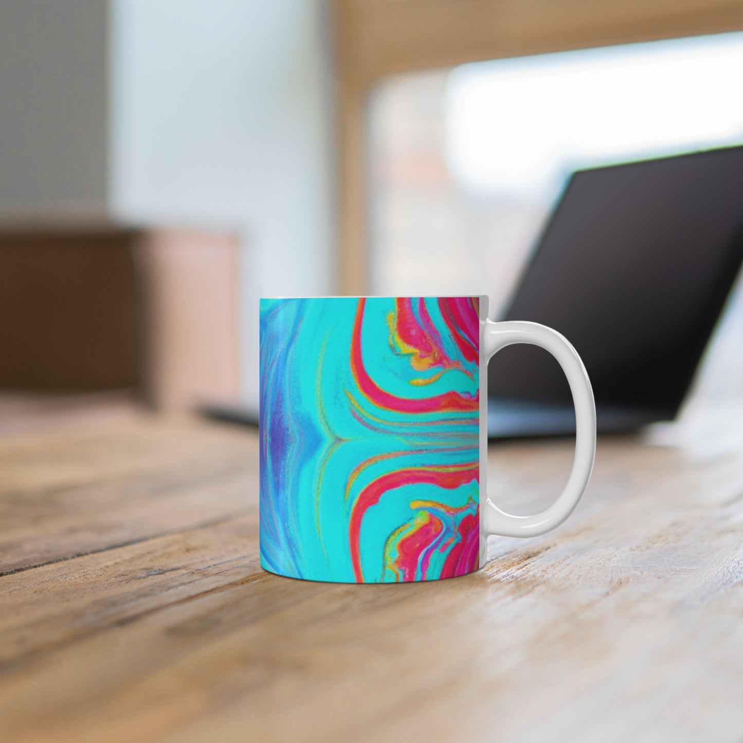 Alice's 1950s Specialty Coffee - Psychedelic Coffee Cup Mug 11 Ounce