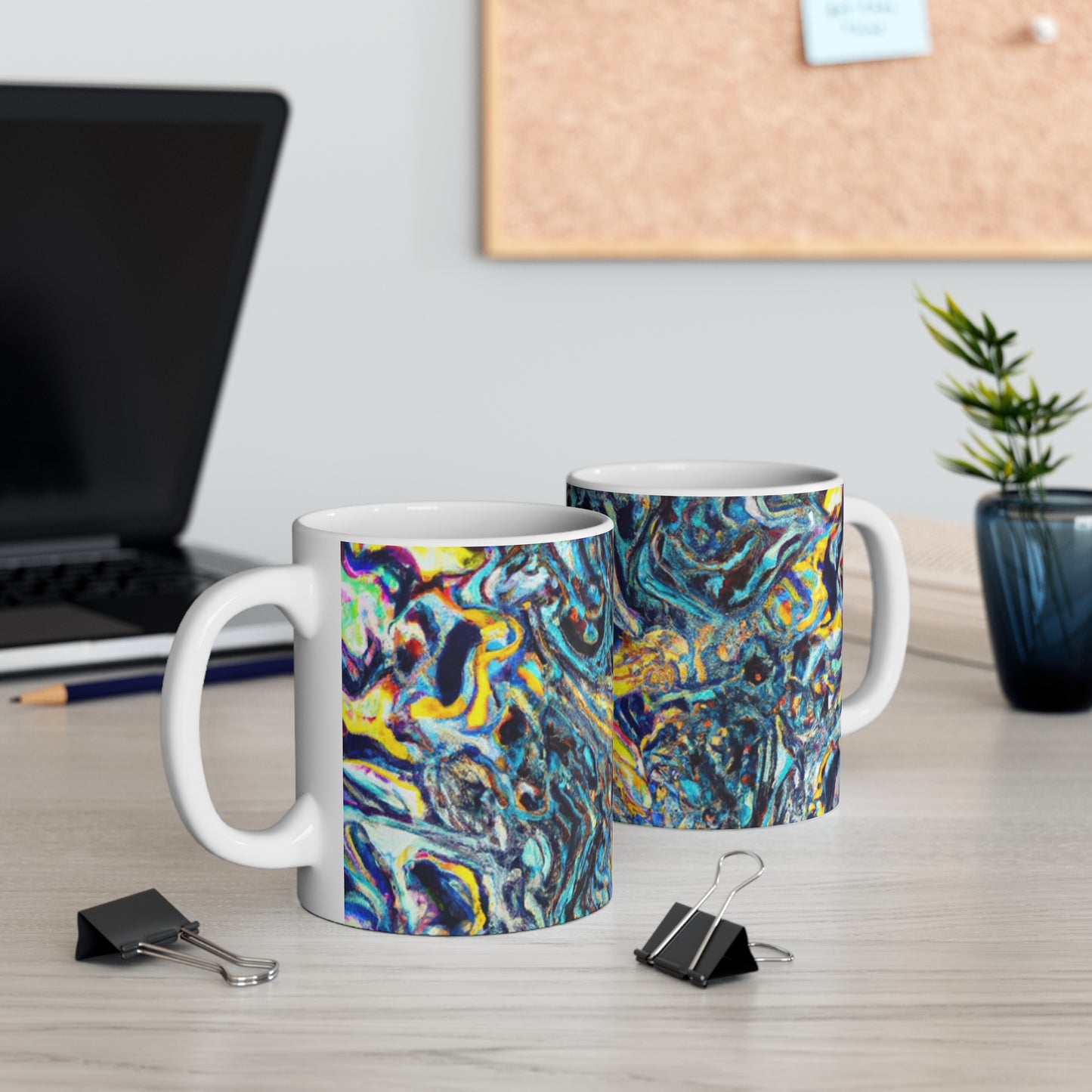 Java Joe's. - Psychedelic Coffee Cup Mug 11 Ounce