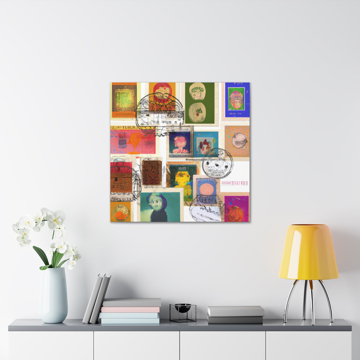 World Parcel Postage Series - Postage Stamp Collector Canvas Wall Art