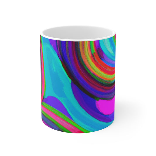 Fritz Olmstead's Finesse Brews - Psychedelic Coffee Cup Mug 11 Ounce