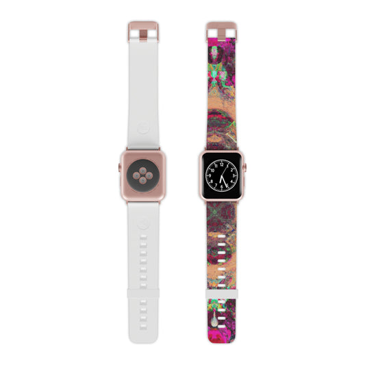 Helene de Grandpré - Trippy Hippy Boho Psychedelic Apple Wrist Watch Band