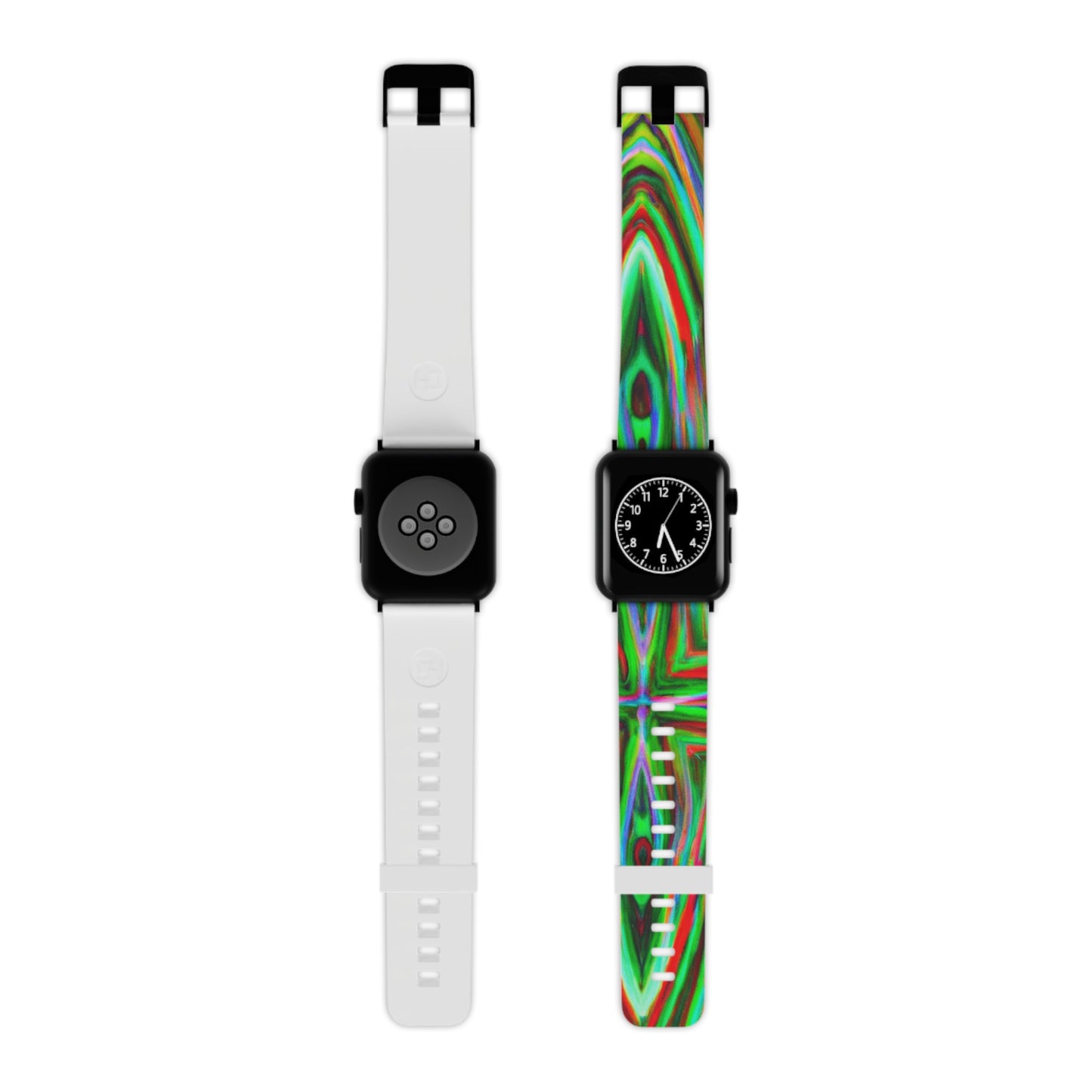 Edith Silverman - Trippy Hippy Boho Psychedelic Apple Wrist Watch Band