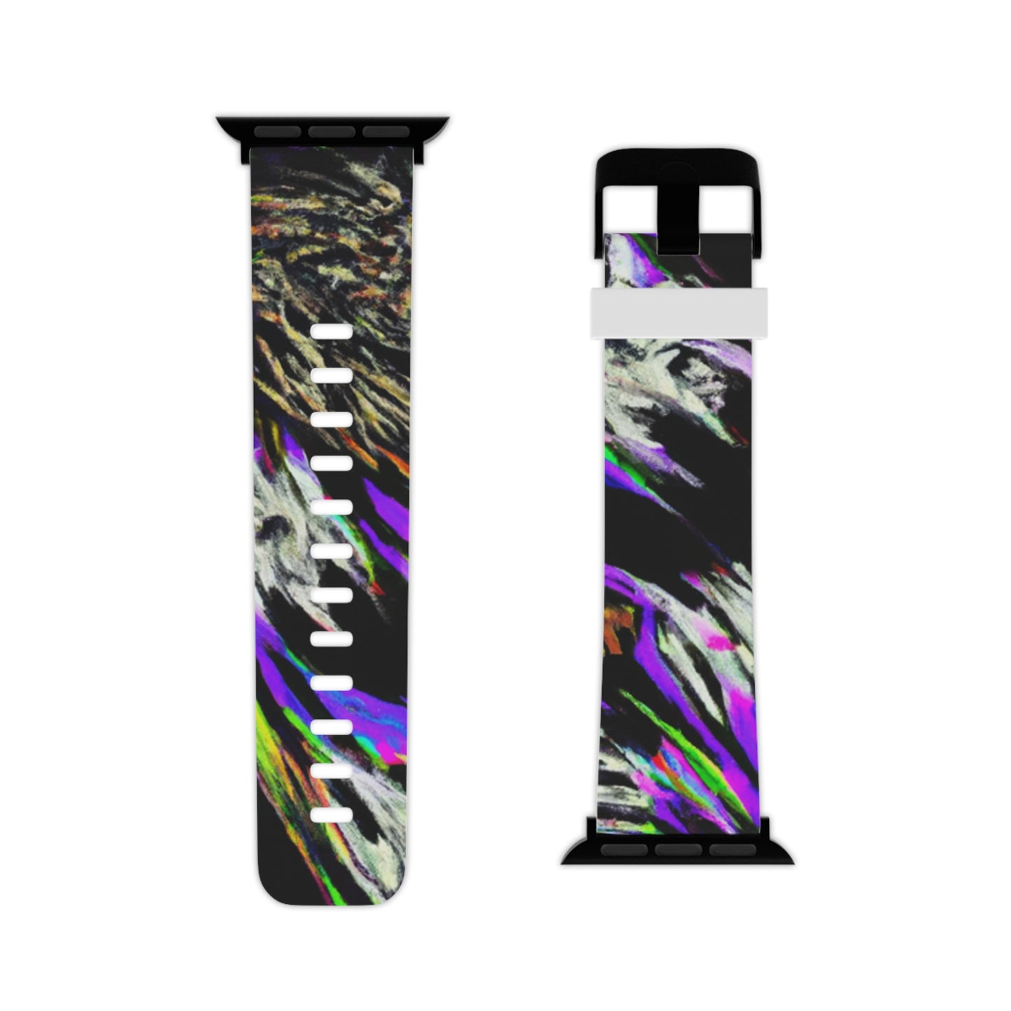 Edmond de La Marche - Trippy Hippy Boho Psychedelic Apple Wrist Watch Band