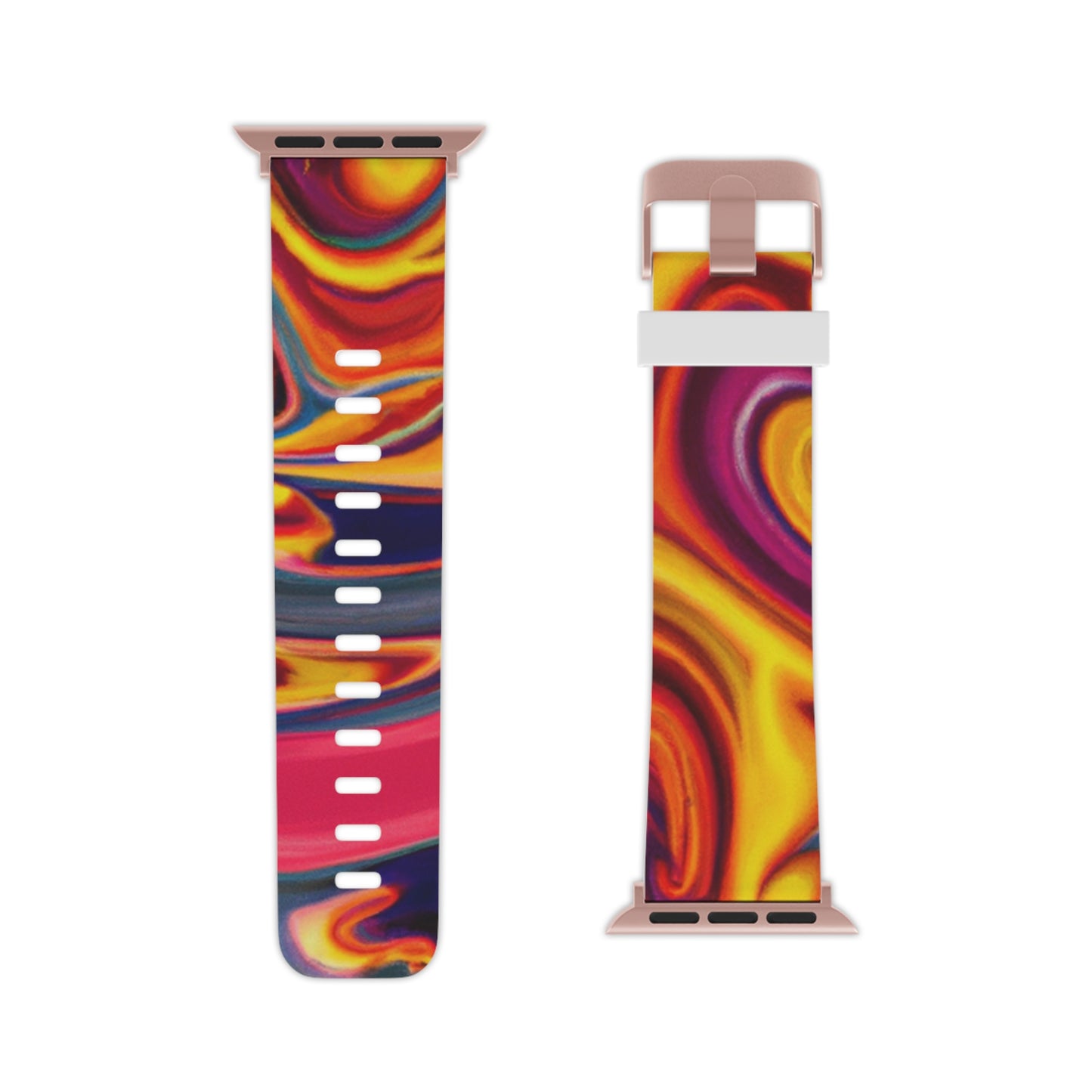 William Warrington - Trippy Hippy Boho Psychedelic Apple Wrist Watch Band