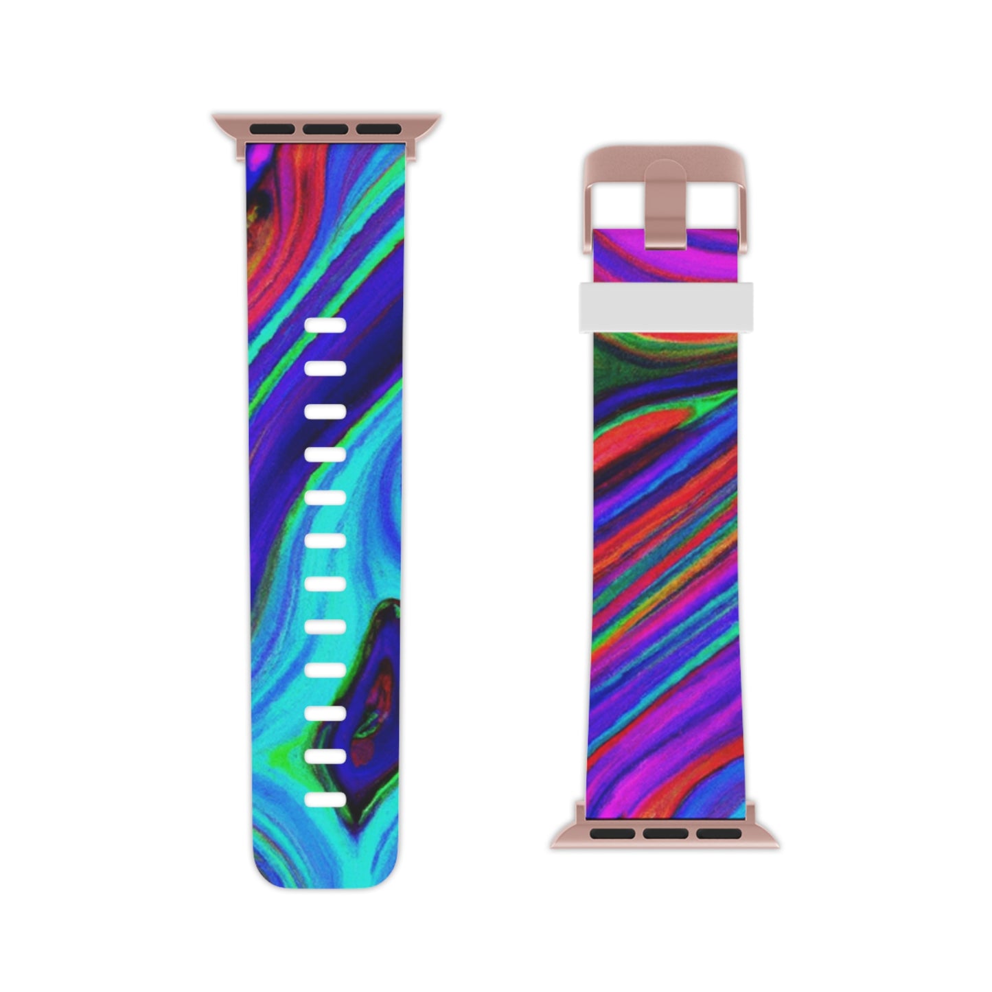 Augustus Swofford - Trippy Hippy Boho Psychedelic Apple Wrist Watch Band