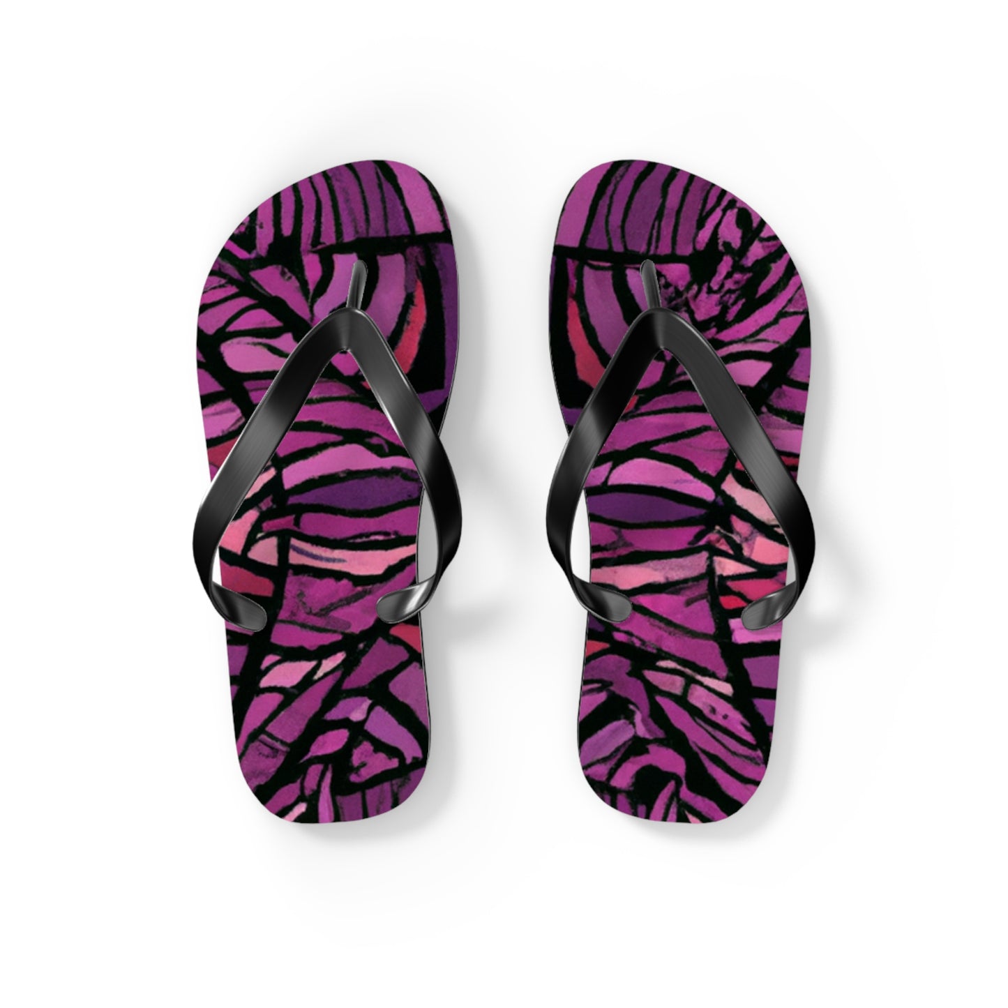 Ruthie O'Toole Shoe Emporium. - Psychedelic Trippy Flip Flop Beach Sandals