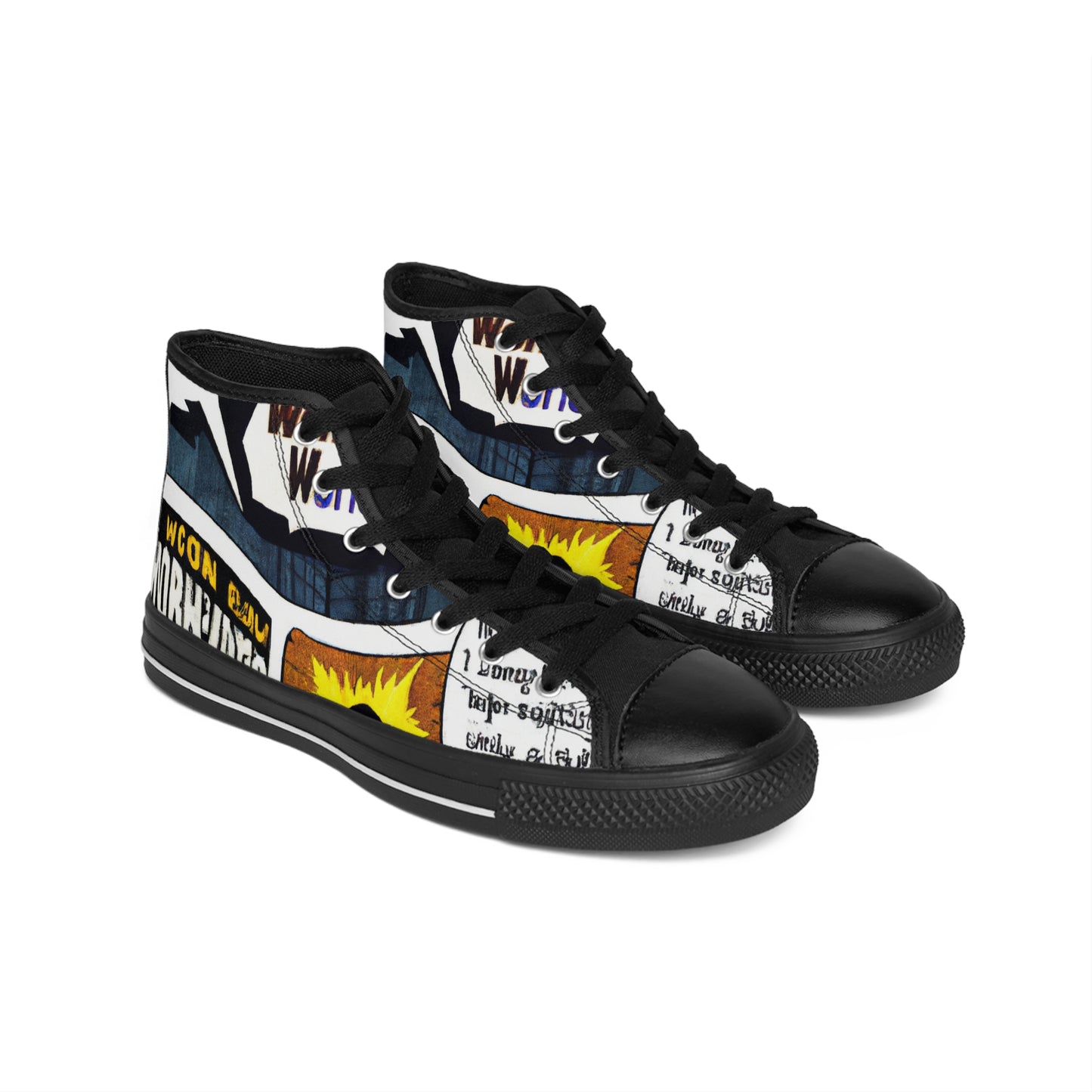 Giles de Montforte - Comic Book Hi Tops