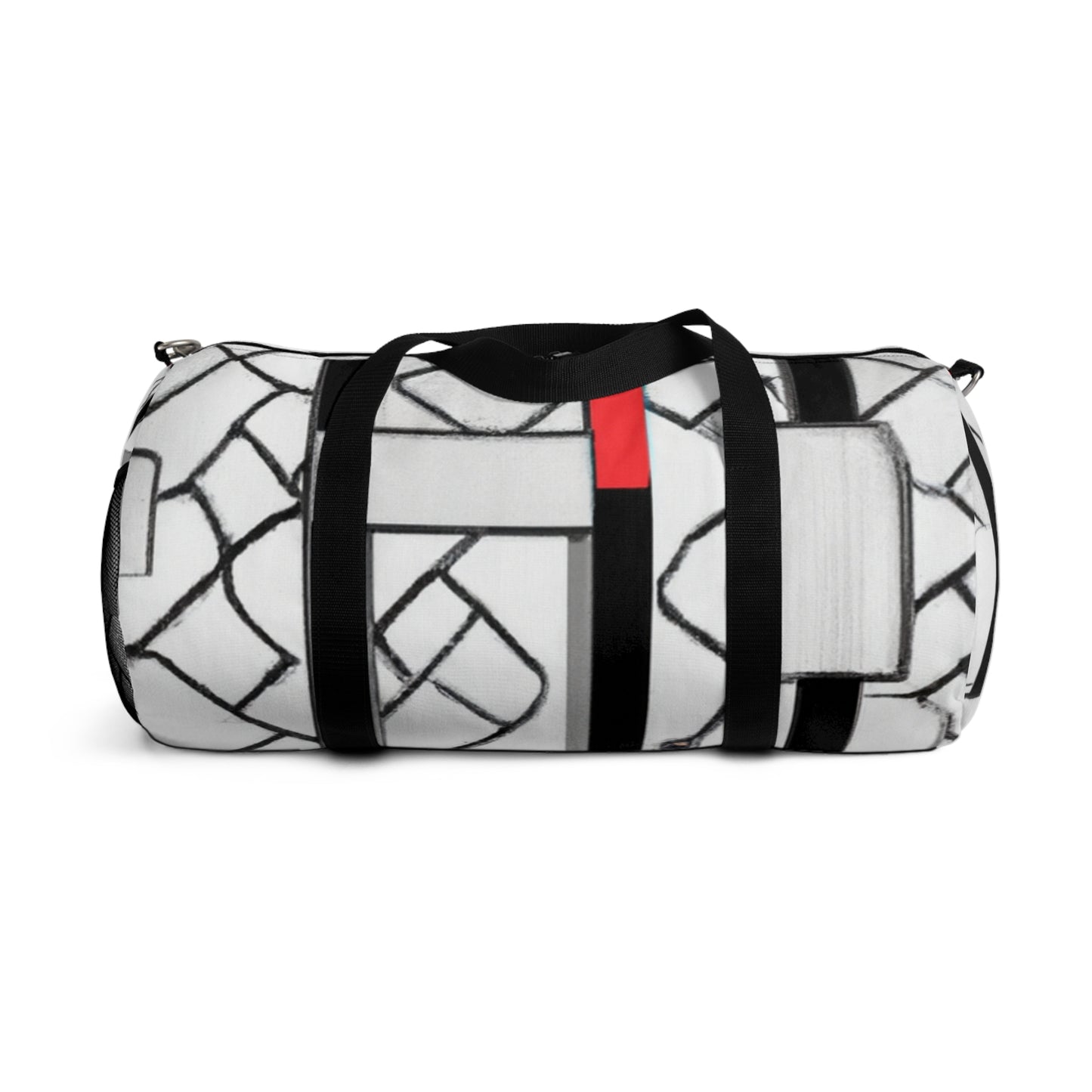 Selina Smoothington - Geometric Pattern Duffel Travel Gym Luggage Bag