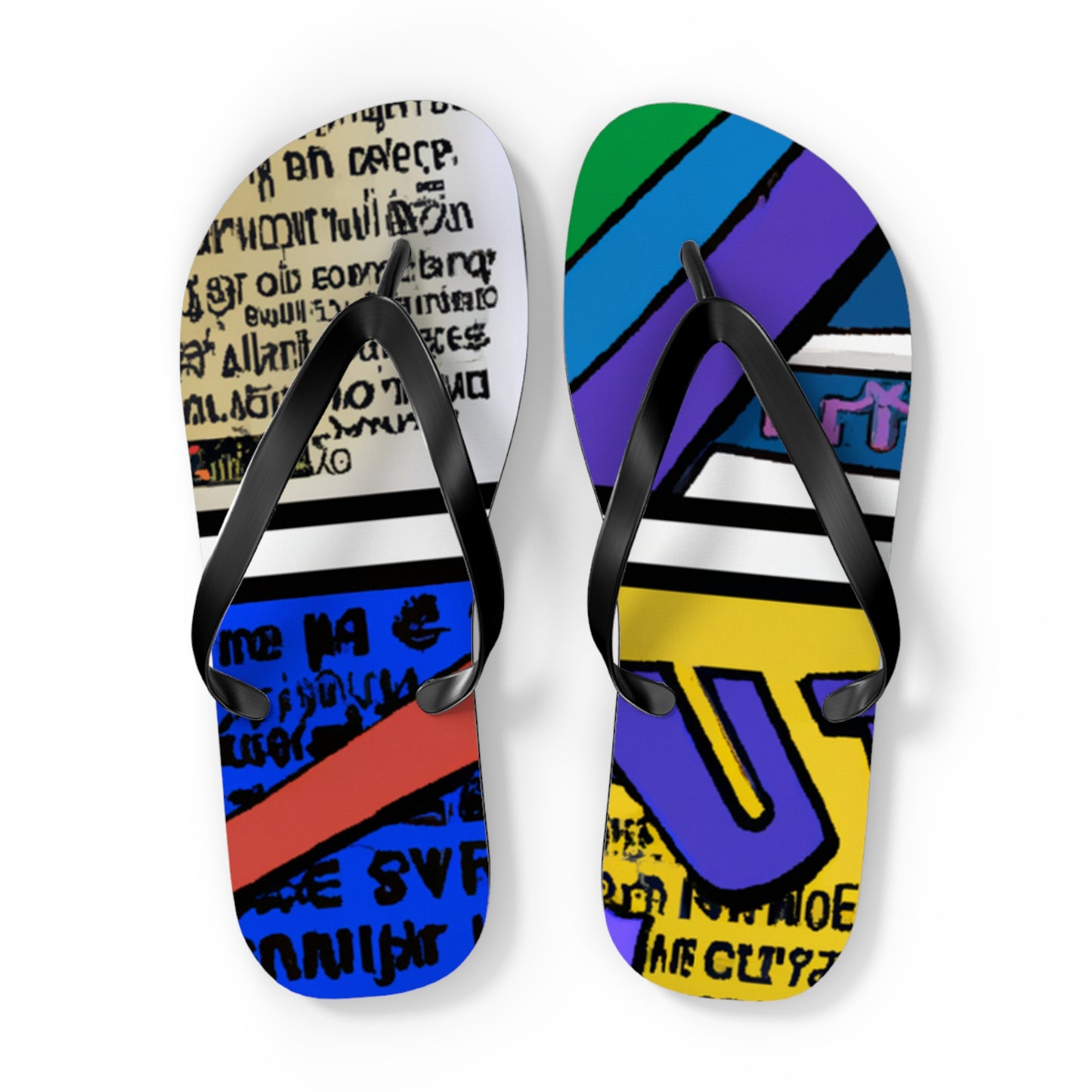 Kinetic Kid - Comics Collector Flip Flop Beach Sandals