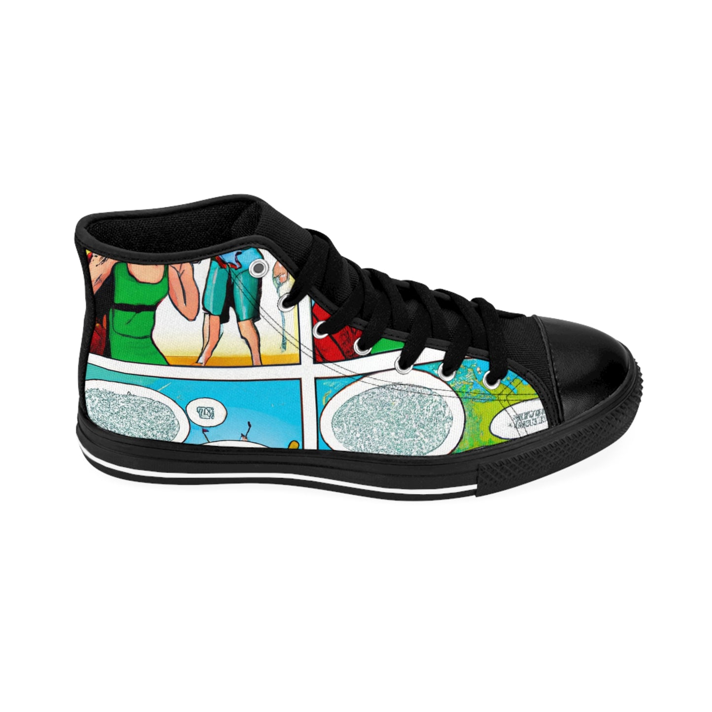 Sir Eliwynne, the Shoe Magnifico - Comic Book Hi Tops