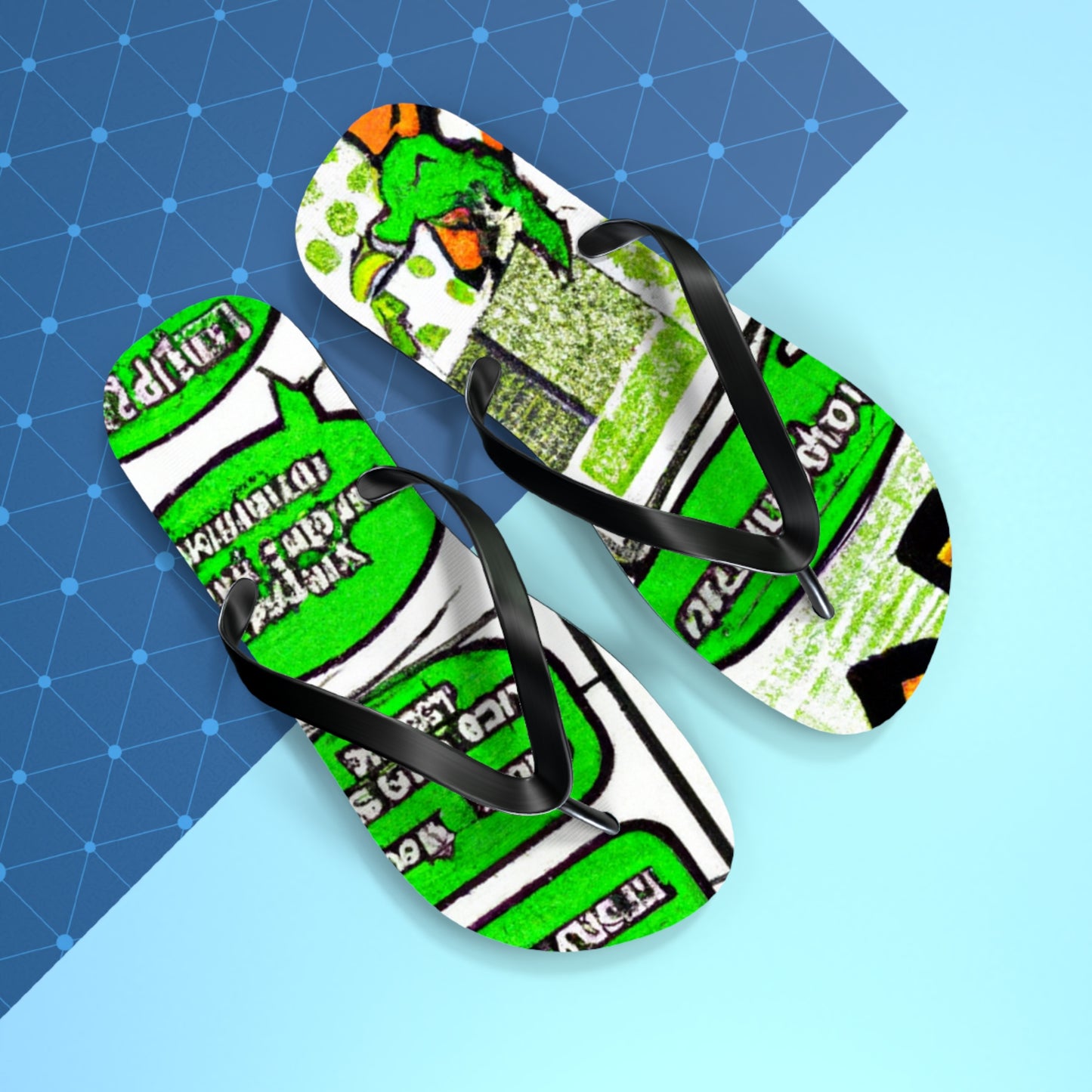 Super-John the Inescapable - Comics Collector Flip Flop Beach Sandals