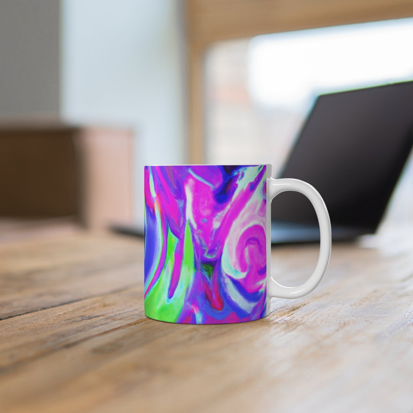 Sunnyside Brand Coffee - Psychedelic Coffee Cup Mug 11 Ounce