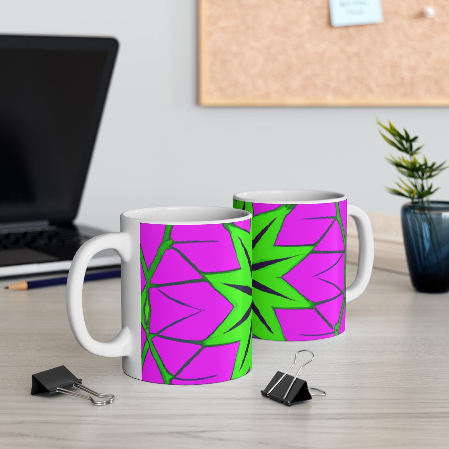 Donna's Classic Coffee Roasters - Psychedelic Coffee Cup Mug 11 Ounce