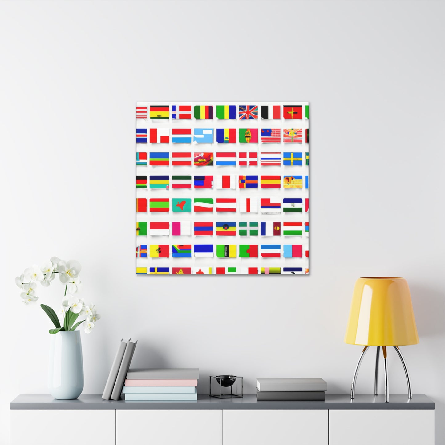 Emily Starrybaugh - Flags Of The World Canvas Wall Art