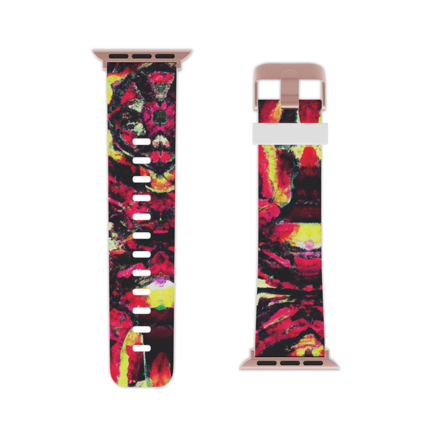 Clara Whitefield - Trippy Hippy Boho Psychedelic Apple Wrist Watch Band