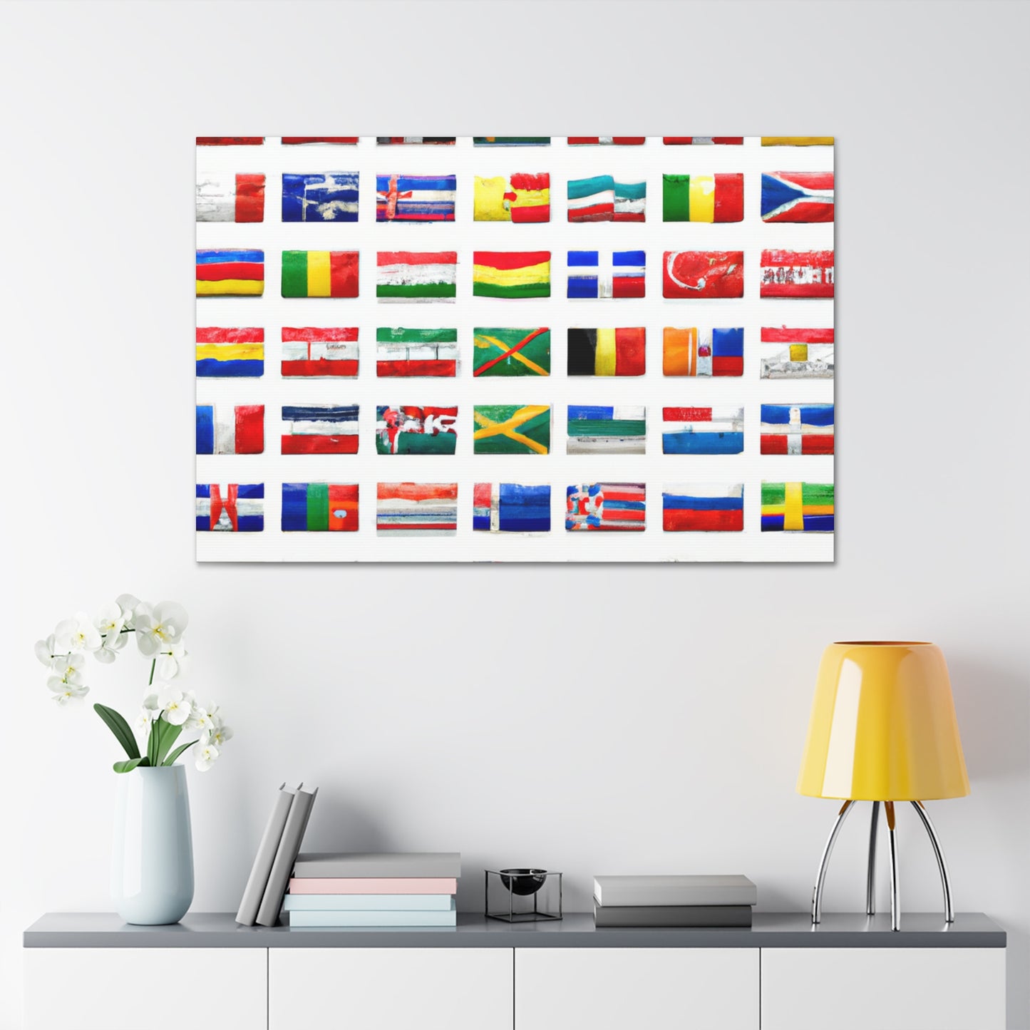 Ferguson Dexter - Flags Of The World Canvas Wall Art