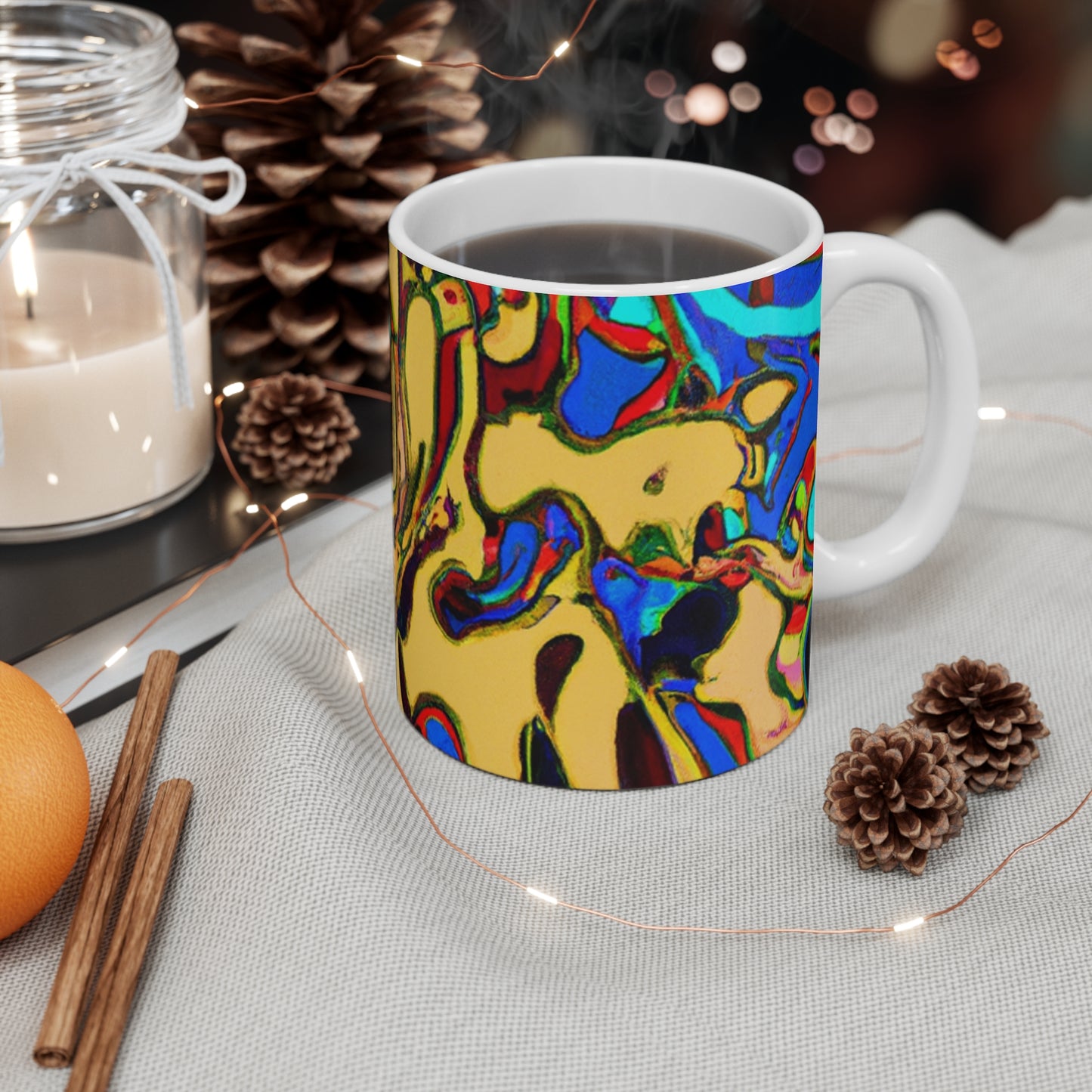 Rocco's Roast - Psychedelic Coffee Cup Mug 11 Ounce