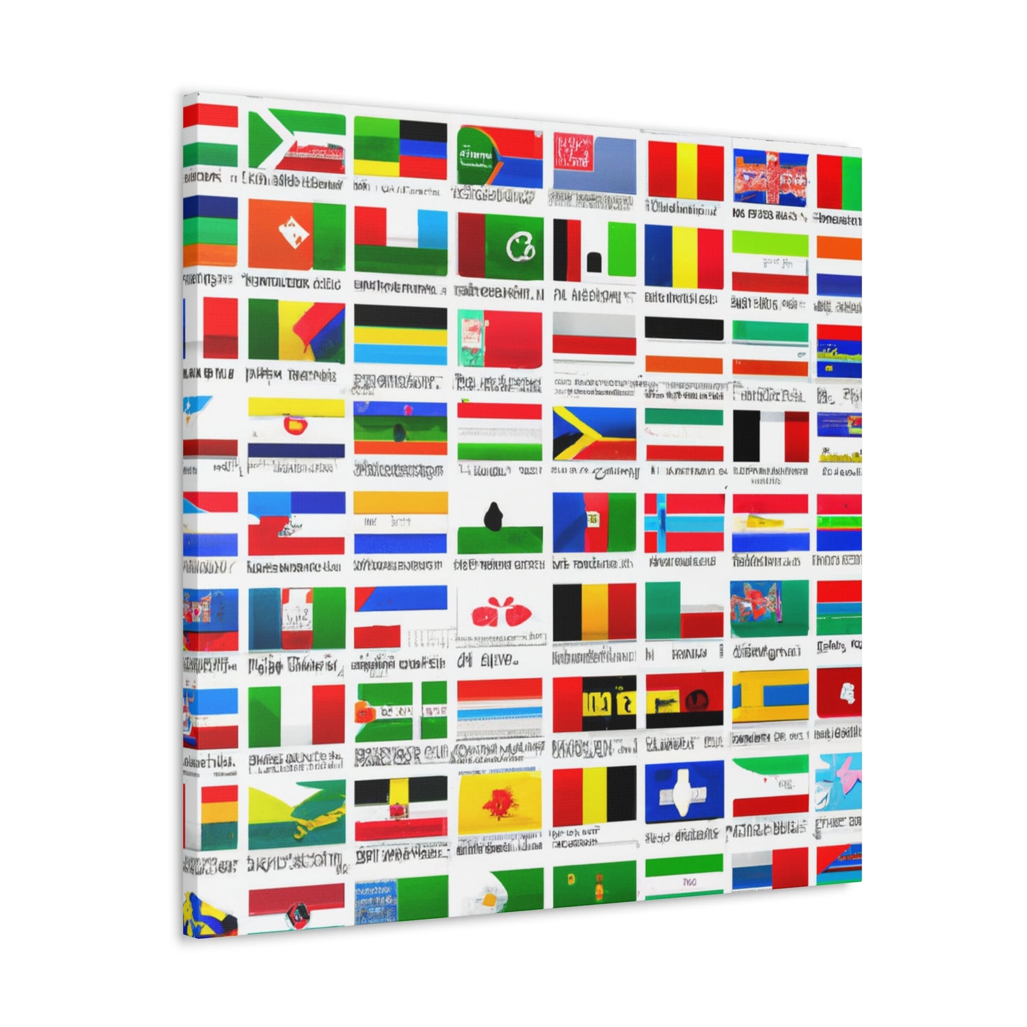 Victoria Davidoff - Flags Of The World Canvas Wall Art