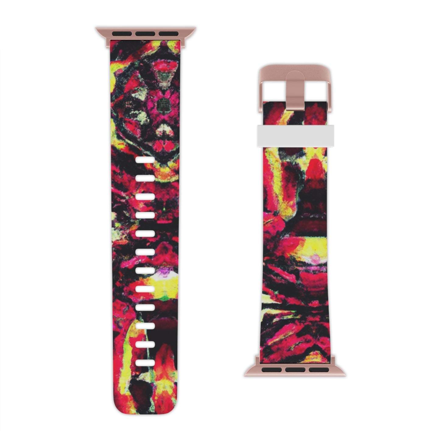 Clara Whitefield - Trippy Hippy Boho Psychedelic Apple Wrist Watch Band