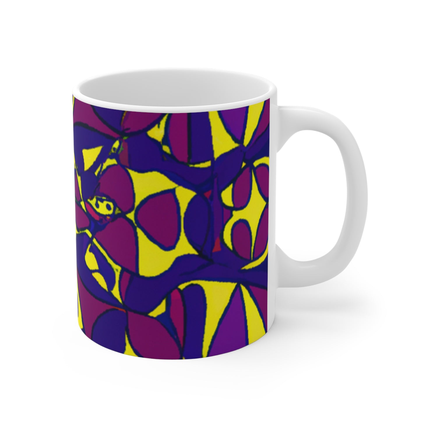 Herman's Roasted Brews - Psychedelic Coffee Cup Mug 11 Ounce