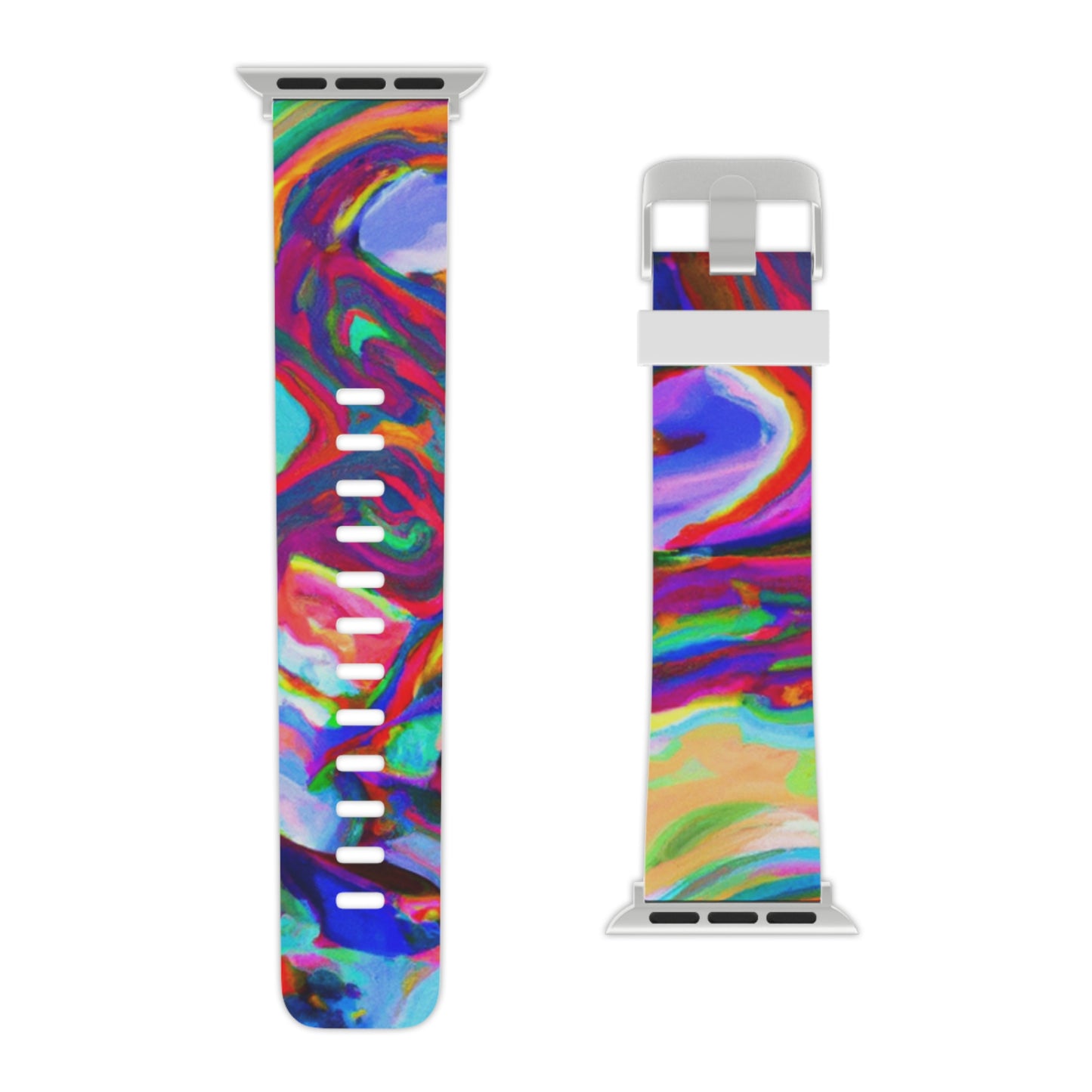 Charlotte Roersch - Trippy Hippy Boho Psychedelic Apple Wrist Watch Band