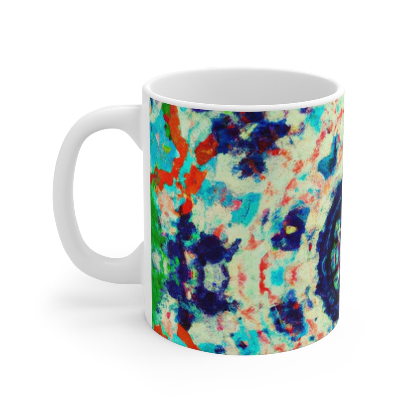 Nellie's Old-Fashioned Roaster - Psychedelic Coffee Cup Mug 11 Ounce