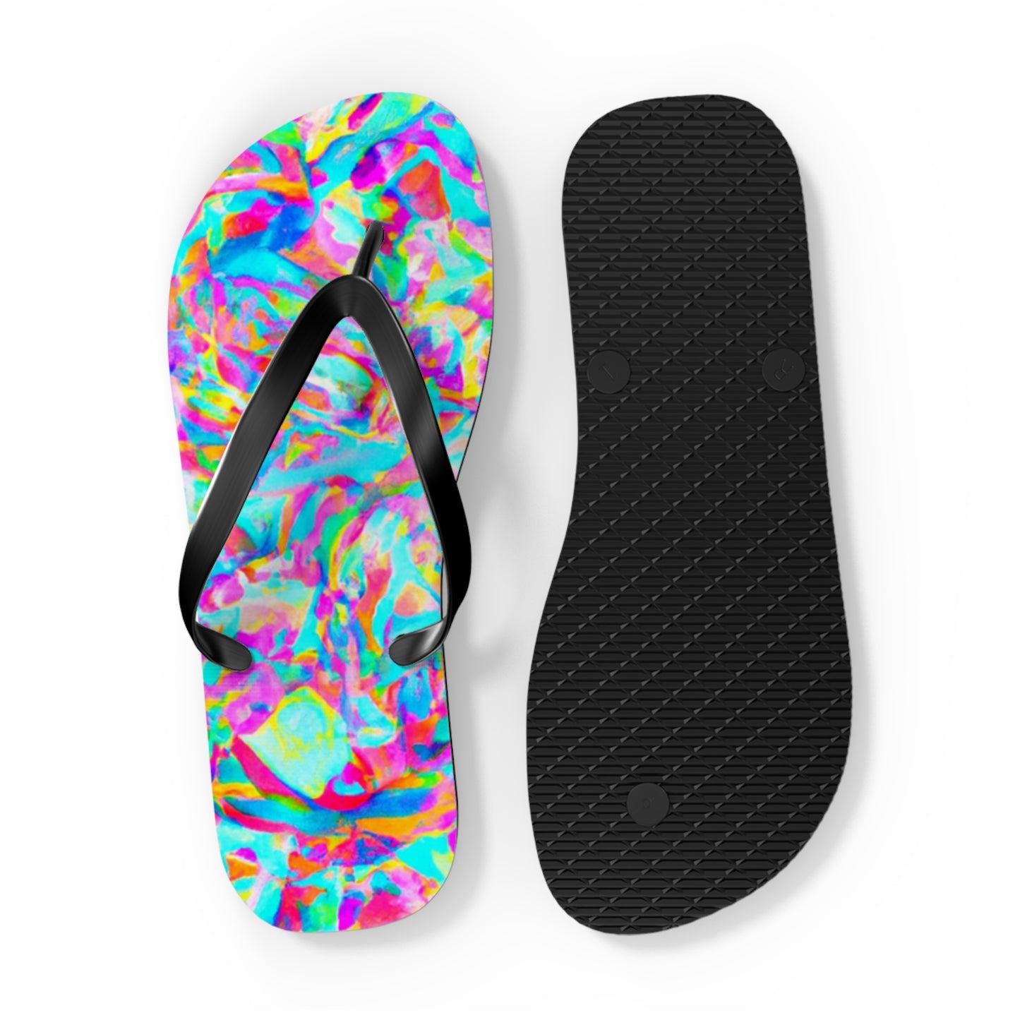 Adele's Shoemaker - Psychedelic Trippy Flip Flop Beach Sandals