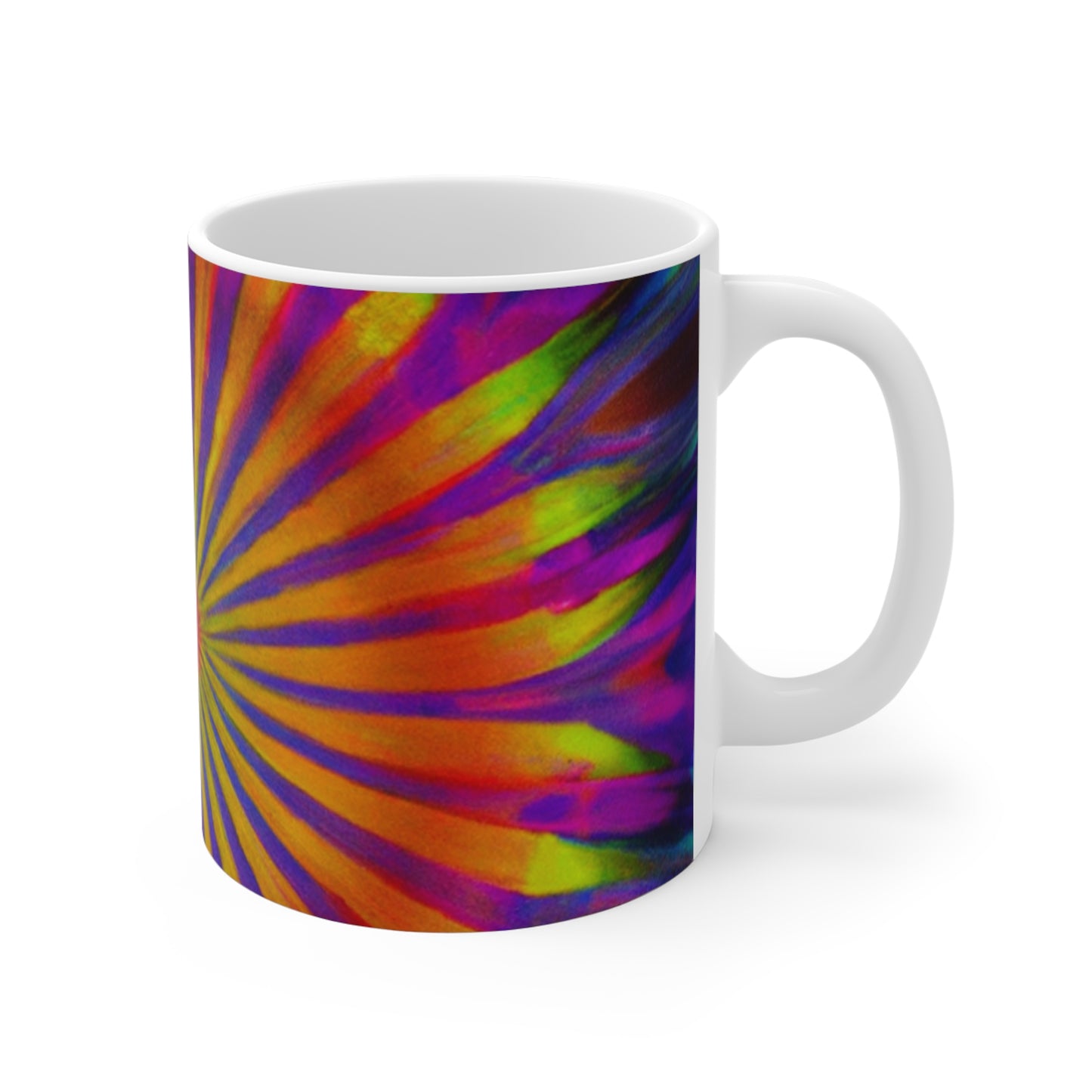 Millie Jean's Retro Roasters - Psychedelic Coffee Cup Mug 11 Ounce