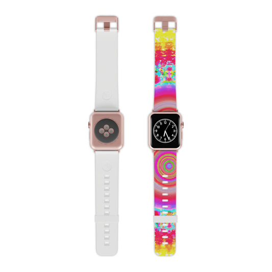 Marcus Williamson - Trippy Hippy Boho Psychedelic Apple Wrist Watch Band