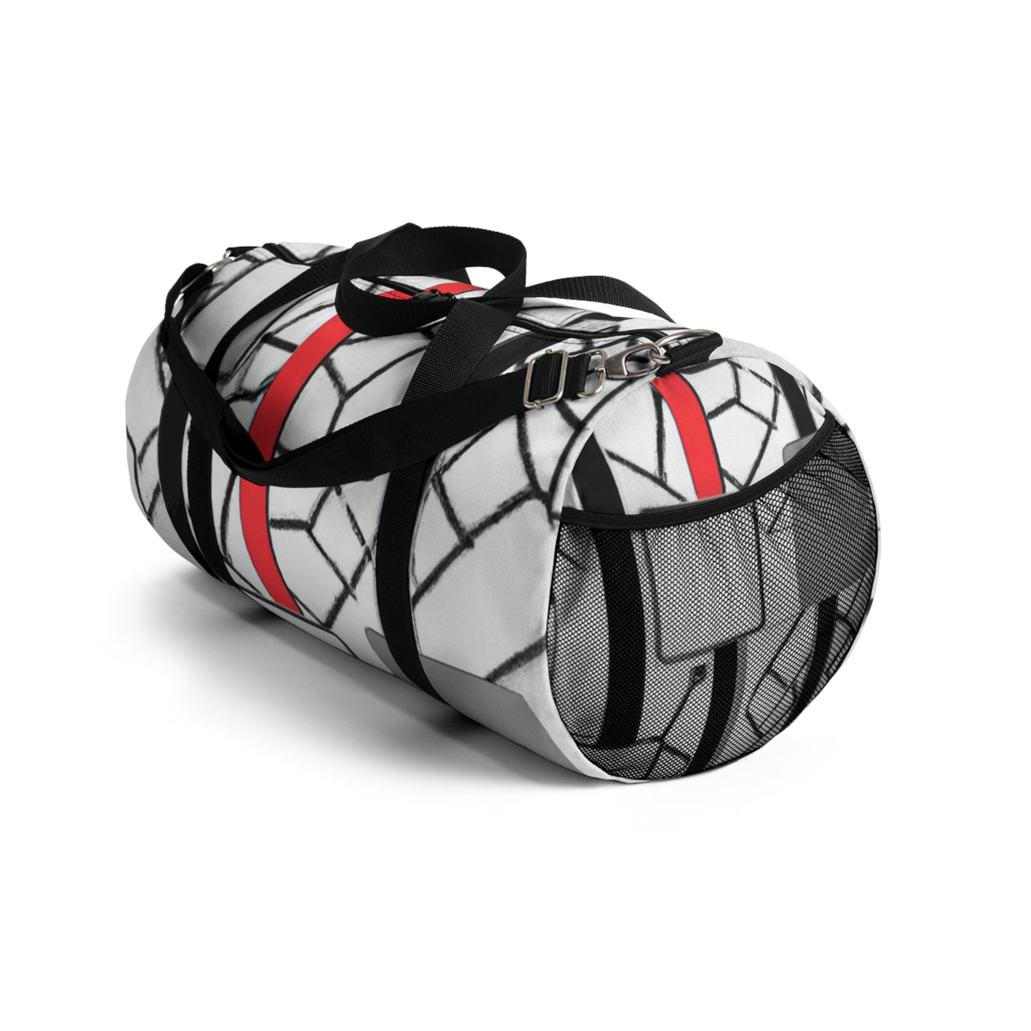 Selina Smoothington - Geometric Pattern Duffel Travel Gym Luggage Bag