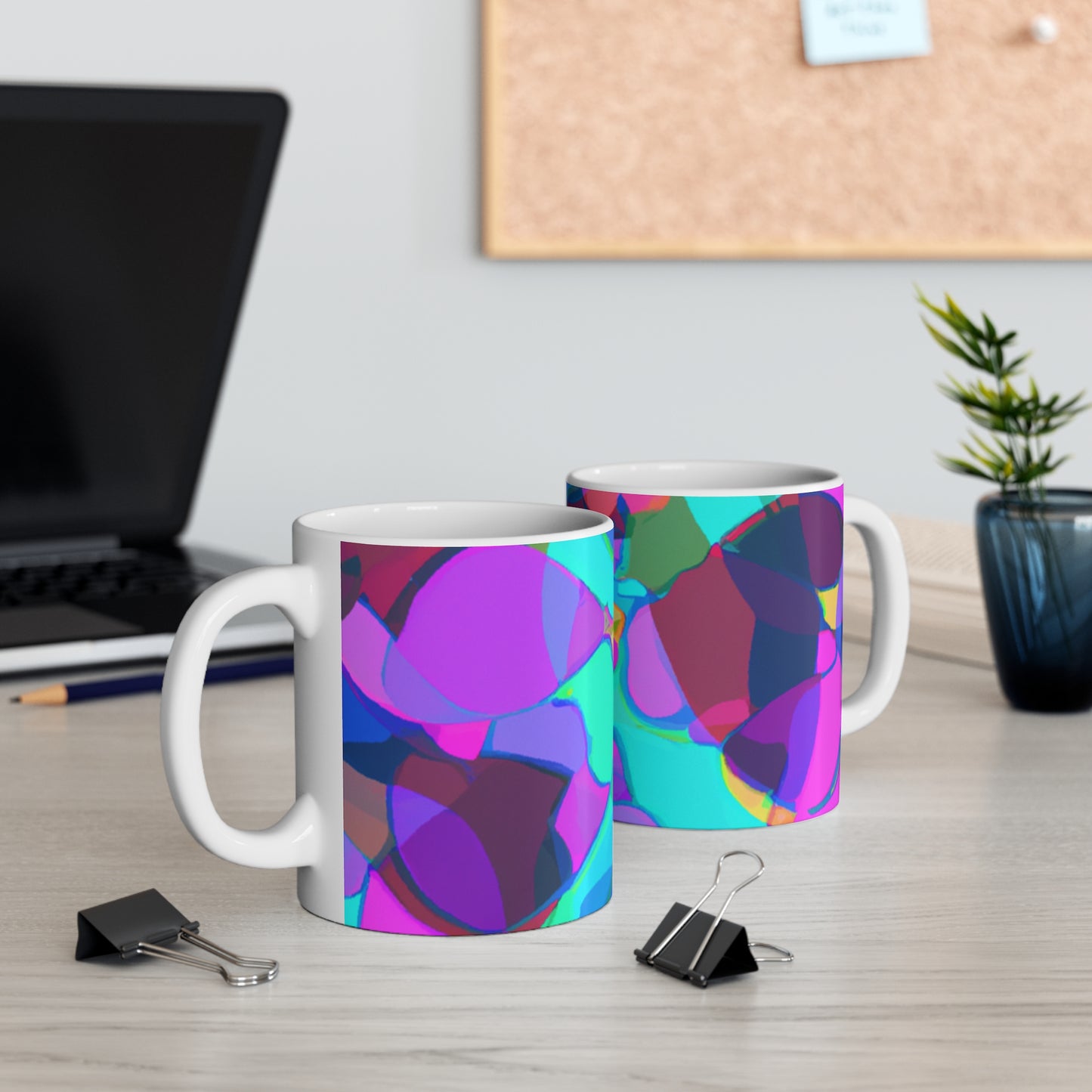 Mello Joe's Coffee Co. - Psychedelic Coffee Cup Mug 11 Ounce