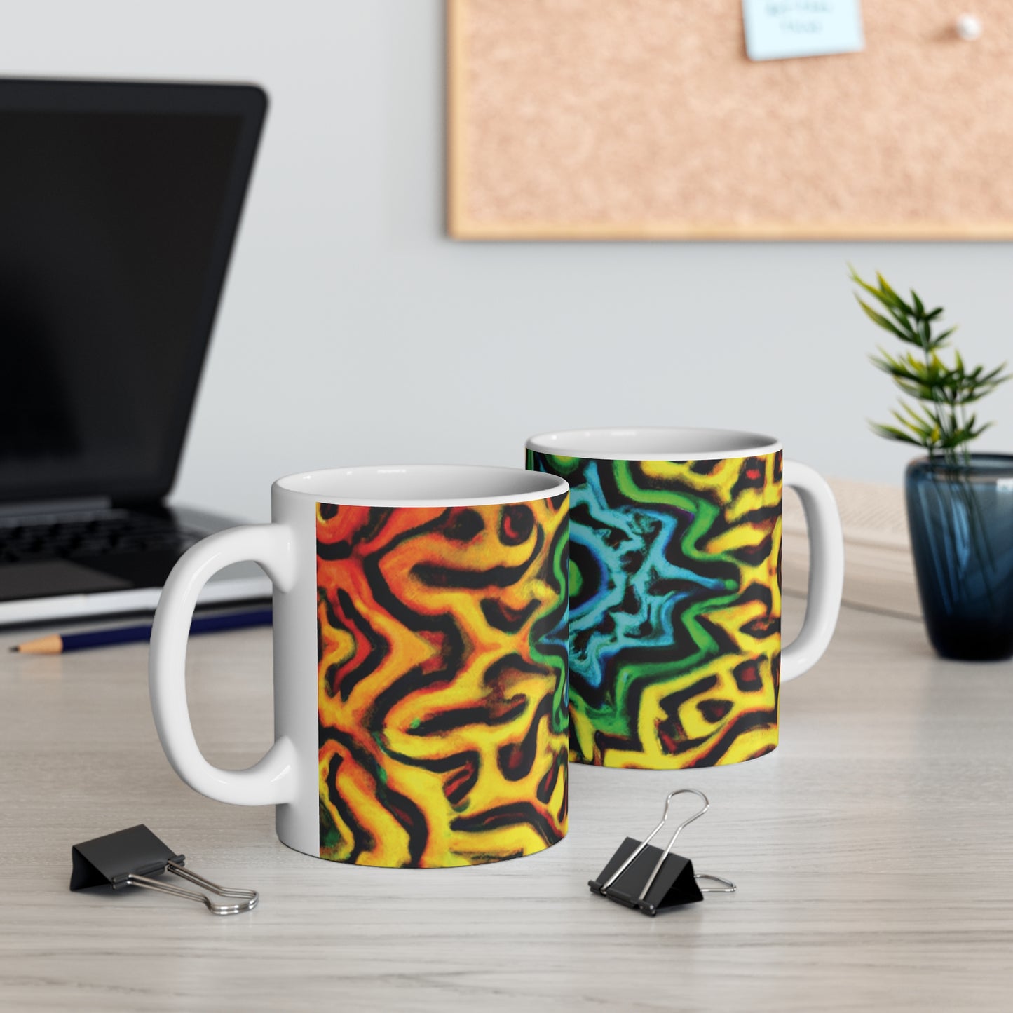 Alton's Aromatic Antidotes - Psychedelic Coffee Cup Mug 11 Ounce