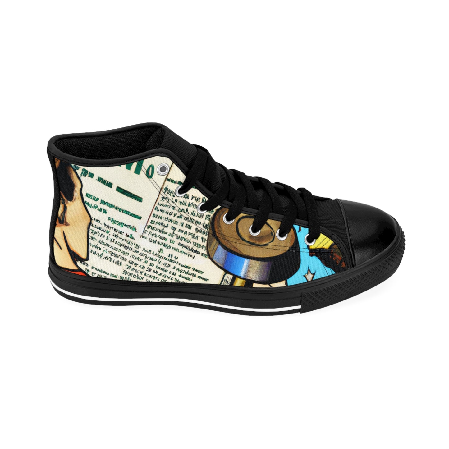 Melvinia the Shoemaker - Comic Book Hi Tops